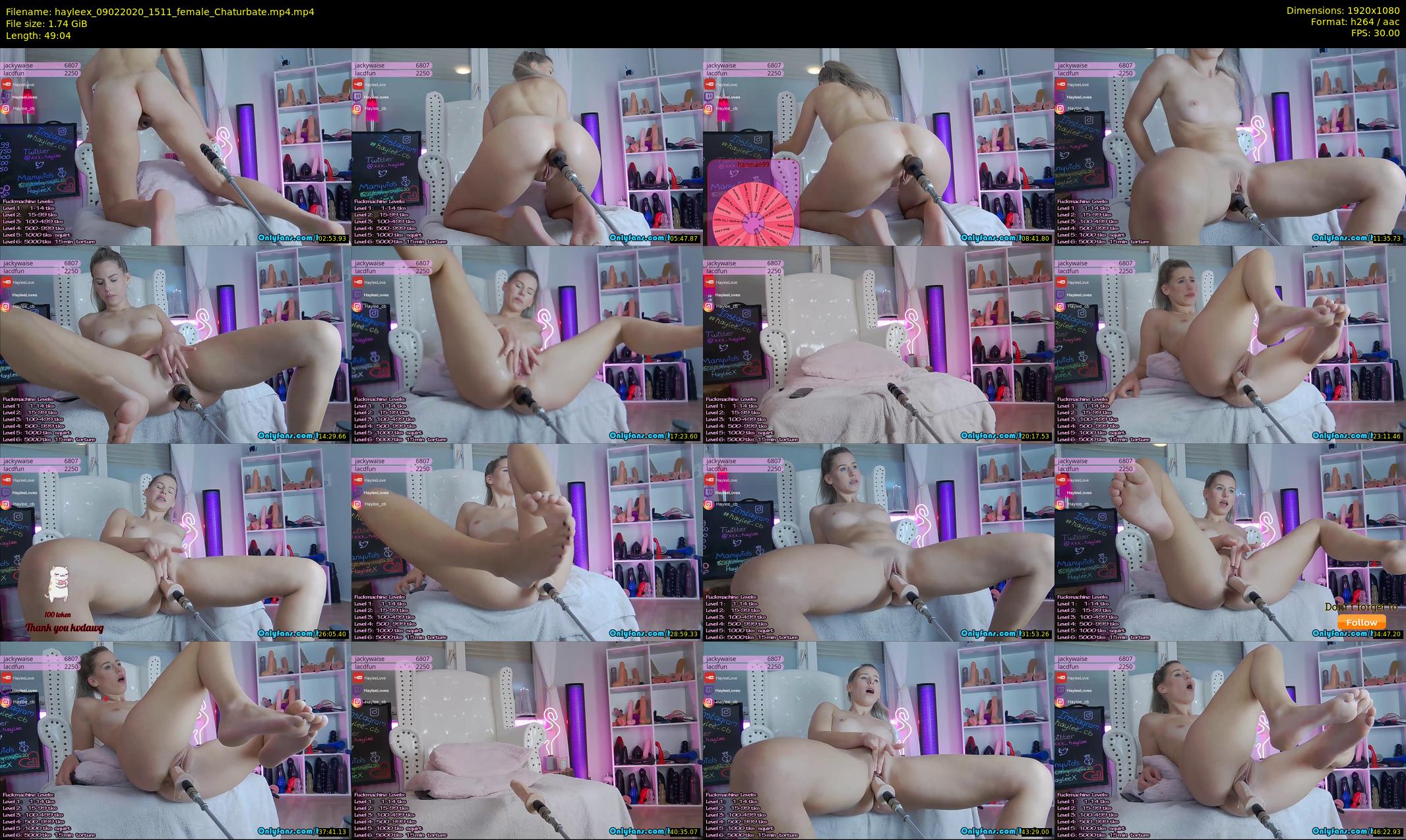 hayleex — 50 minute Chaturbate female cam show recording, 1080p, Feb 9, 2020