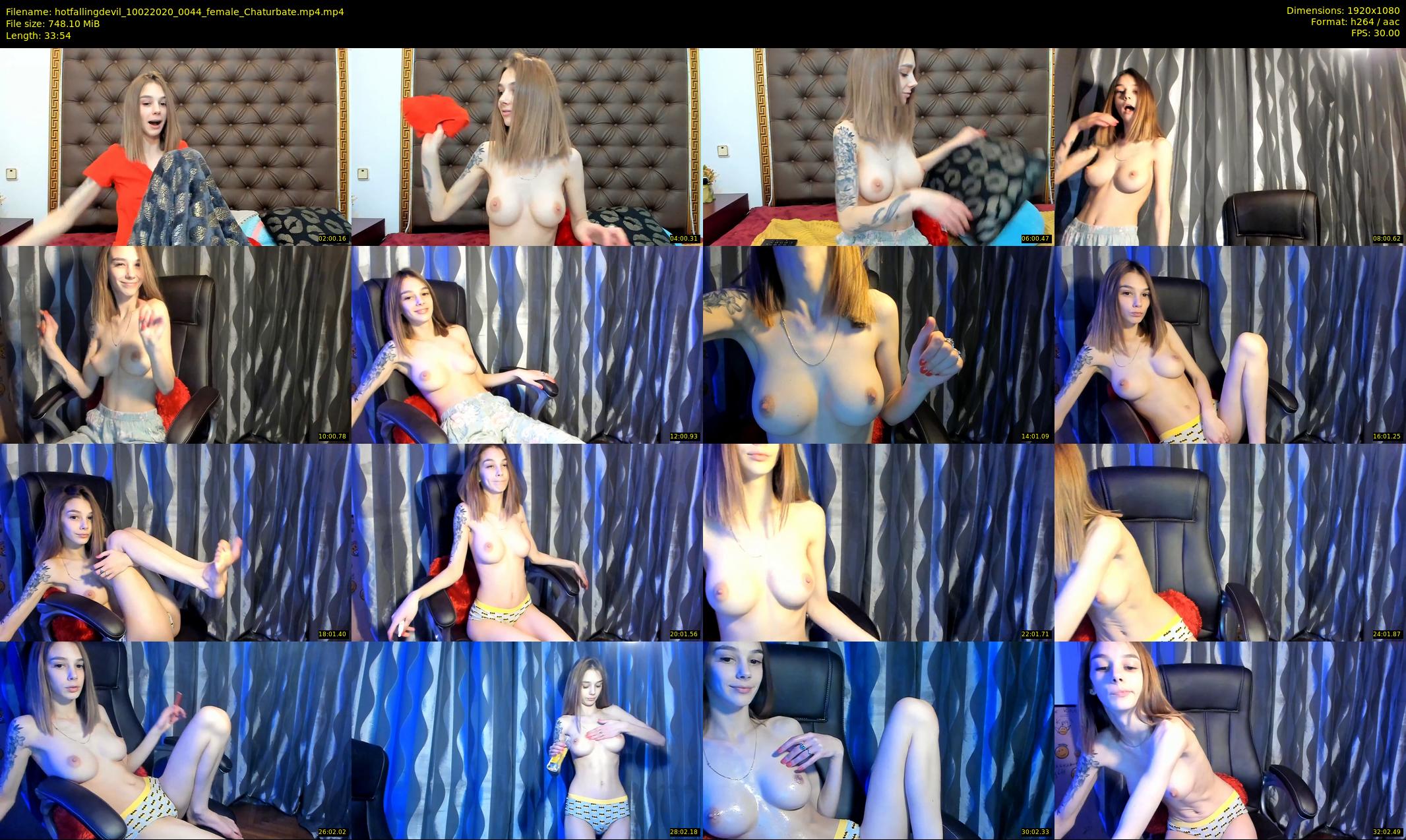hotfallingdevil — 34 minute Chaturbate female cam show recording, 1080p, Feb 10, 2020