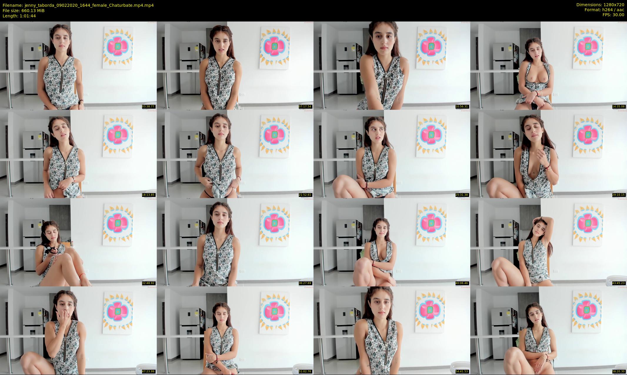 jenny_taborda — 62 minute Chaturbate female cam show recording, 720p, Feb 9, 2020
