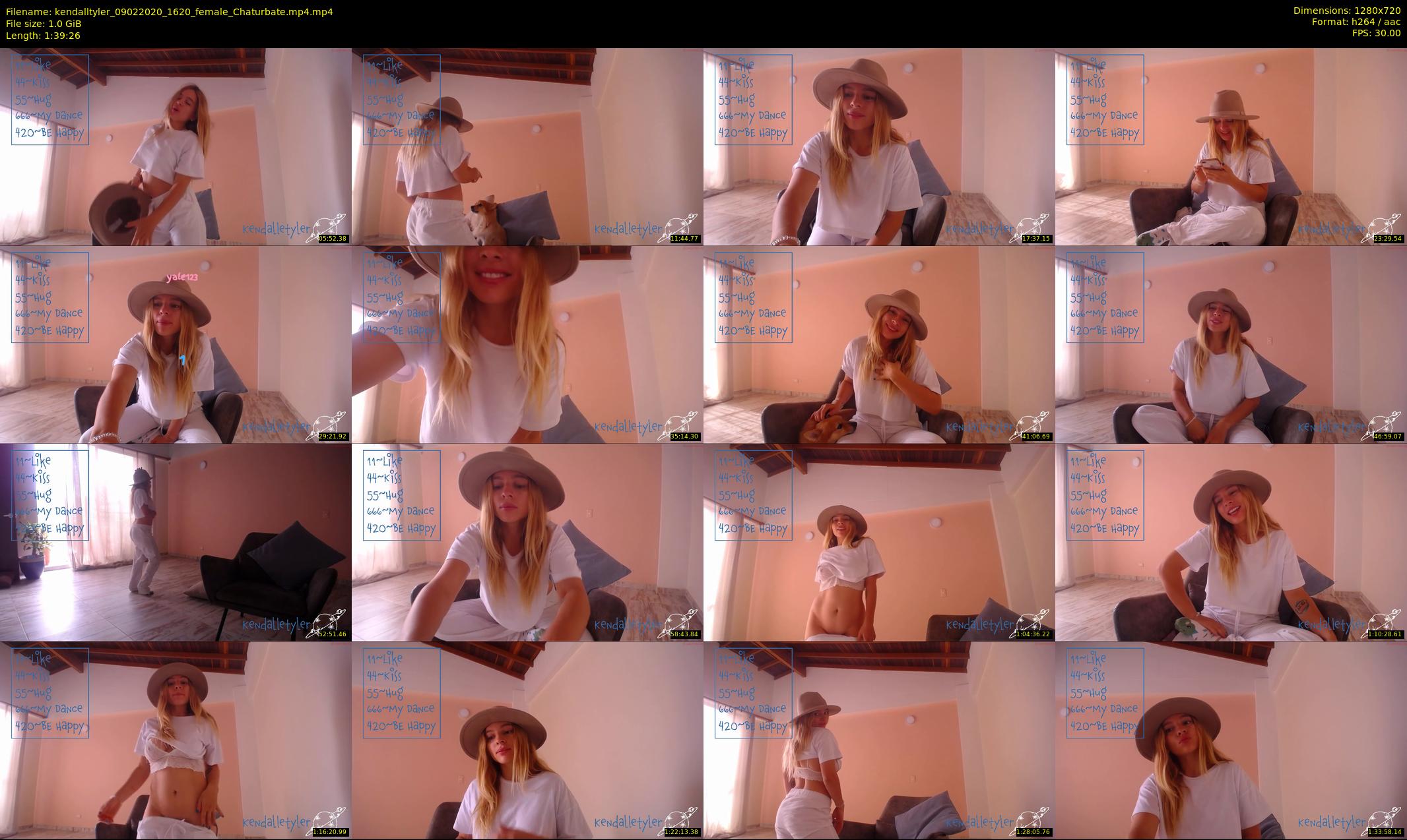 kendalltyler — 100 minute Chaturbate female cam show recording, 720p, Feb 9, 2020