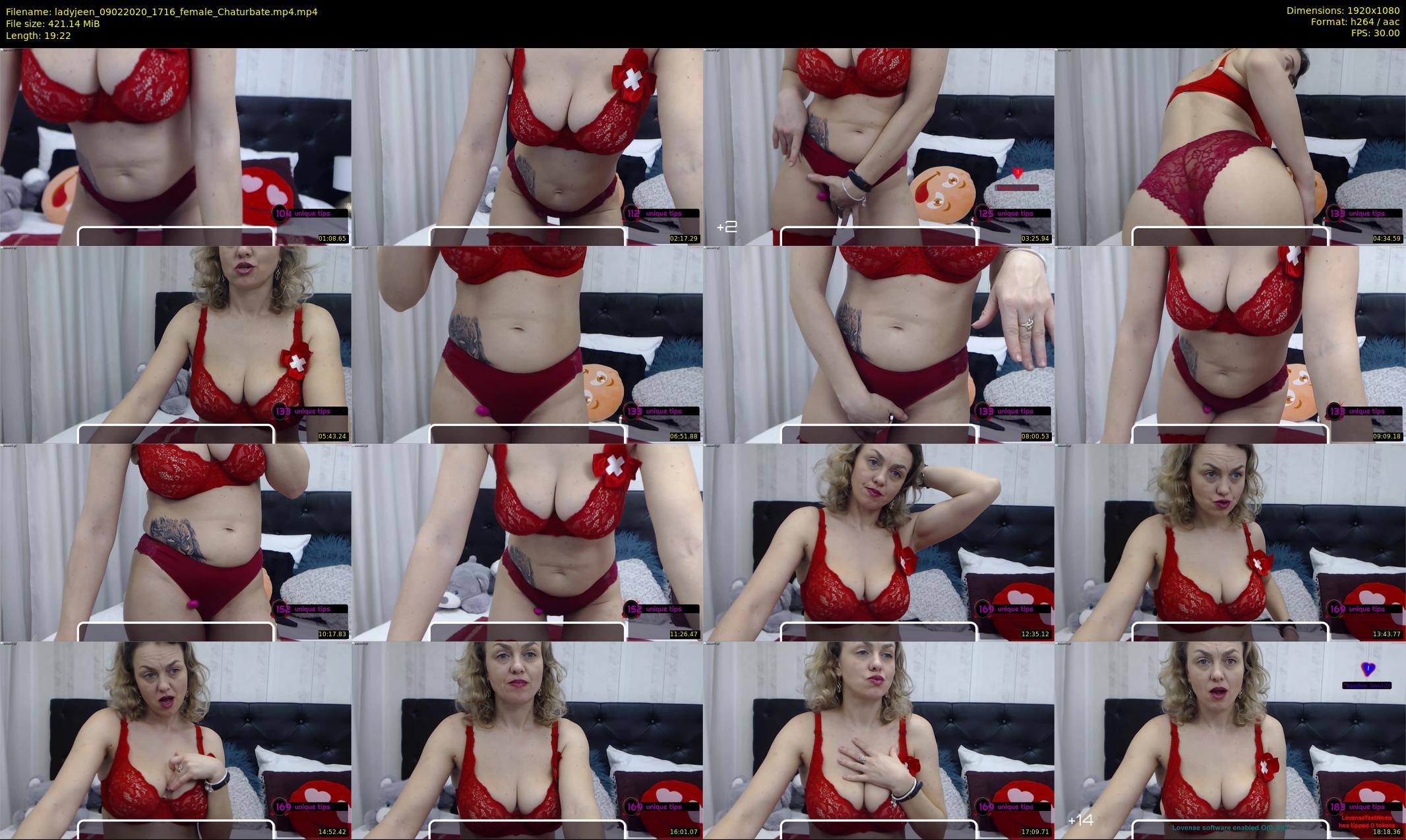 ladyjeen — 20 minute Chaturbate female cam show recording, 1080p, Feb 9, 2020