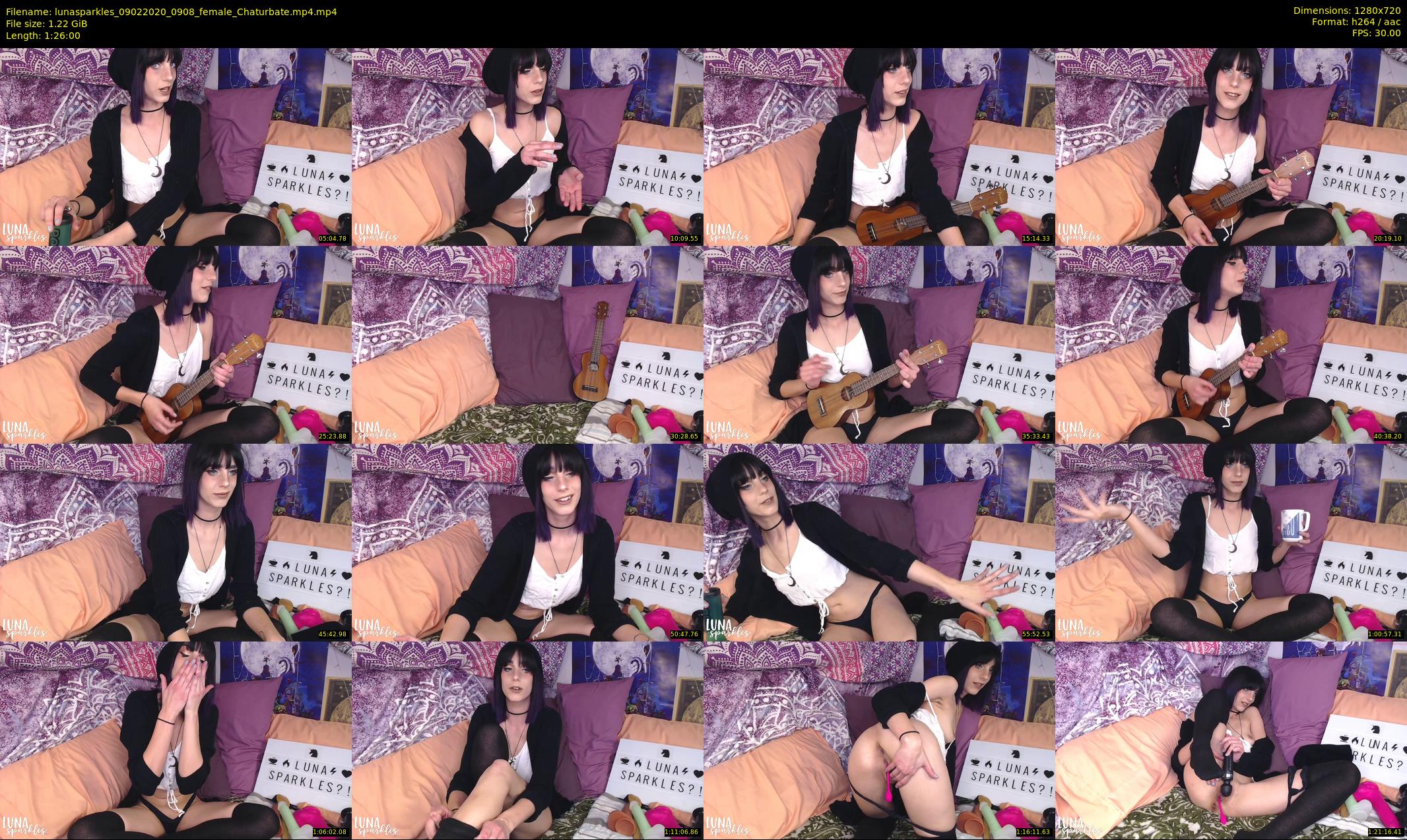 lunasparkles — 86 minute Chaturbate female cam show recording, 720p, Feb 9, 2020