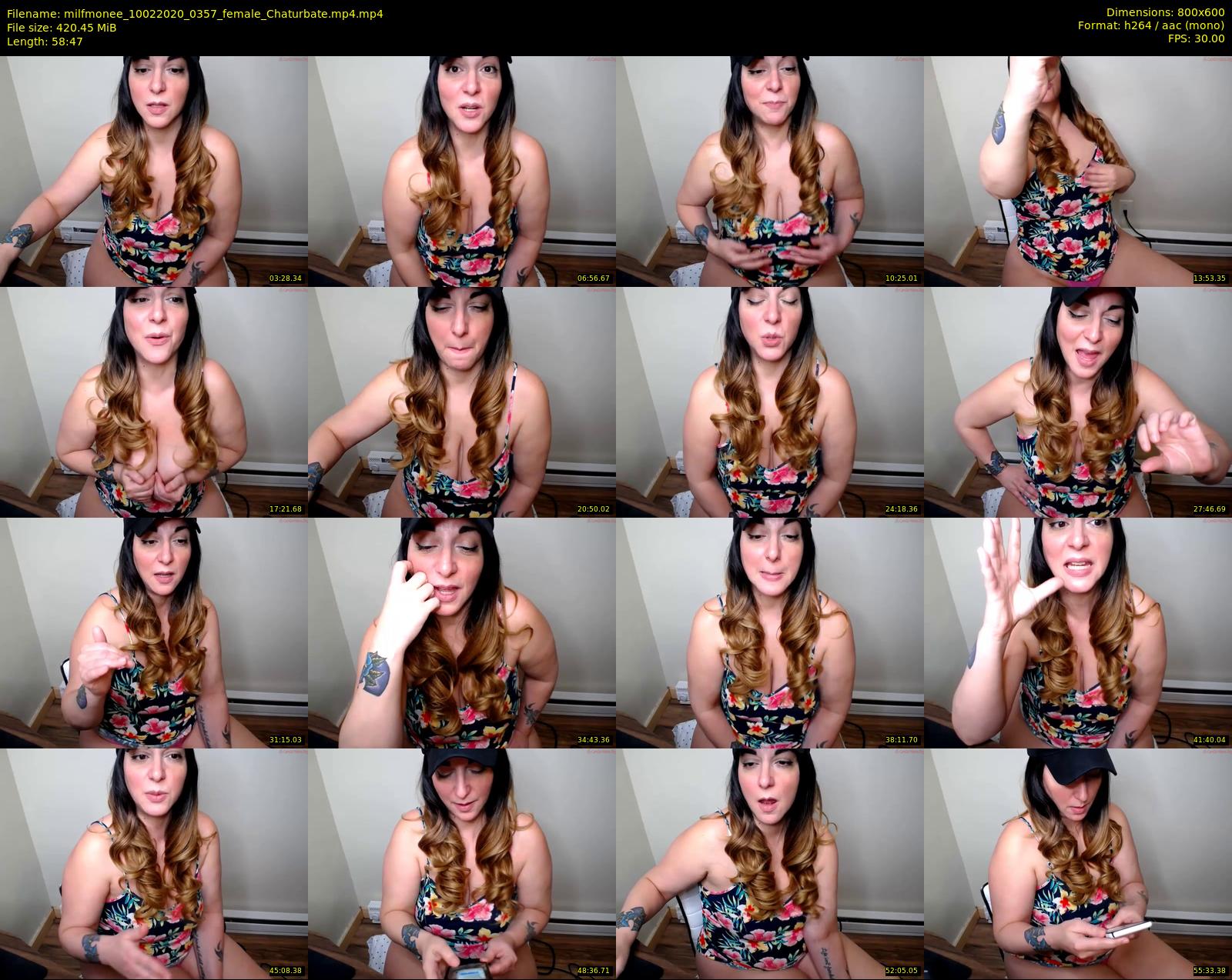 milfmonee — 59 minute Chaturbate female cam show recording, 480p, Feb 10, 2020
