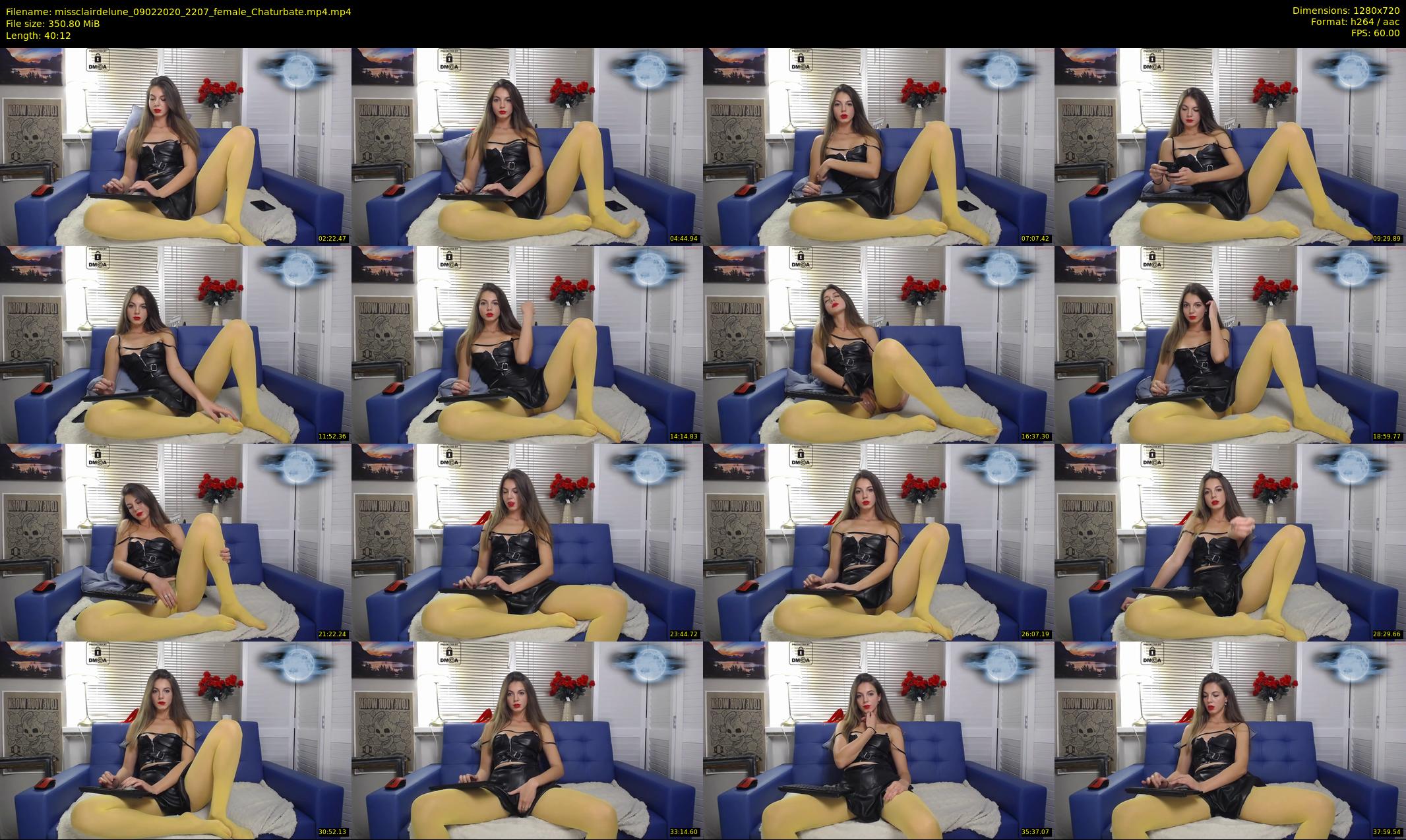 missclairdelune — 41 minute Chaturbate female cam show recording, 720p, Feb 9, 2020