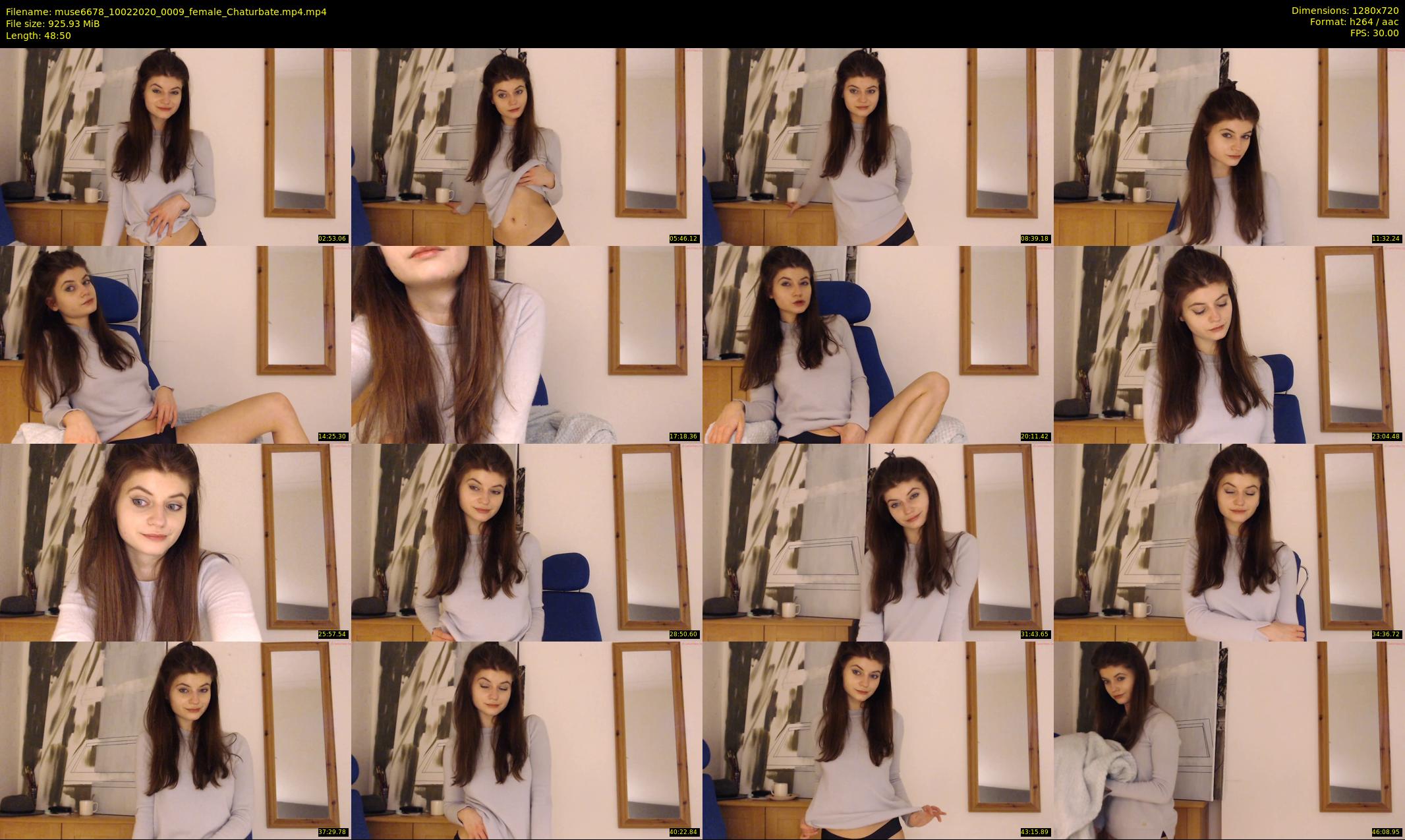 muse6678 — 49 minute Chaturbate female cam show recording, 720p, Feb 10, 2020