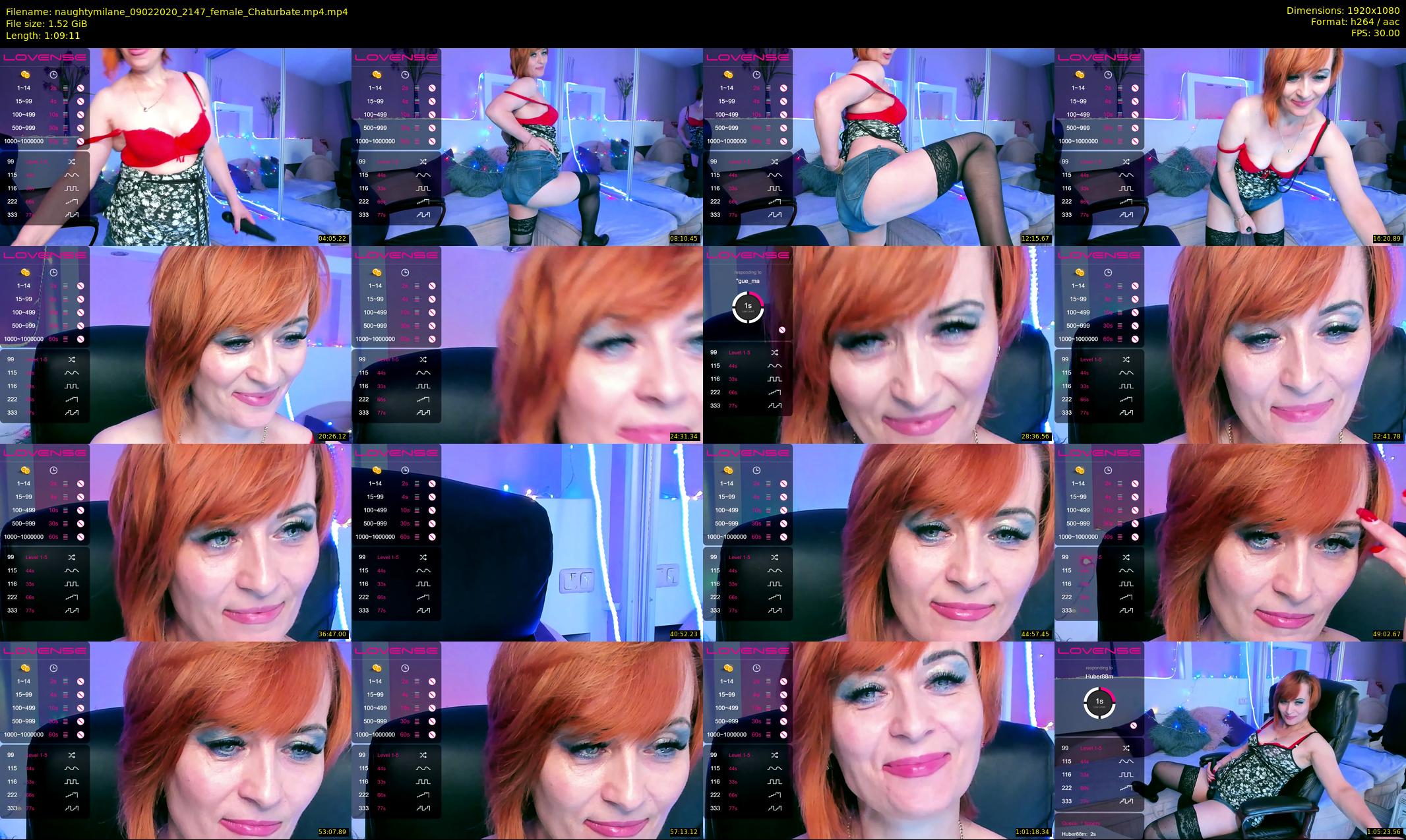 naughtymilane — 70 minute Chaturbate female cam show recording, 1080p, Feb 9, 2020
