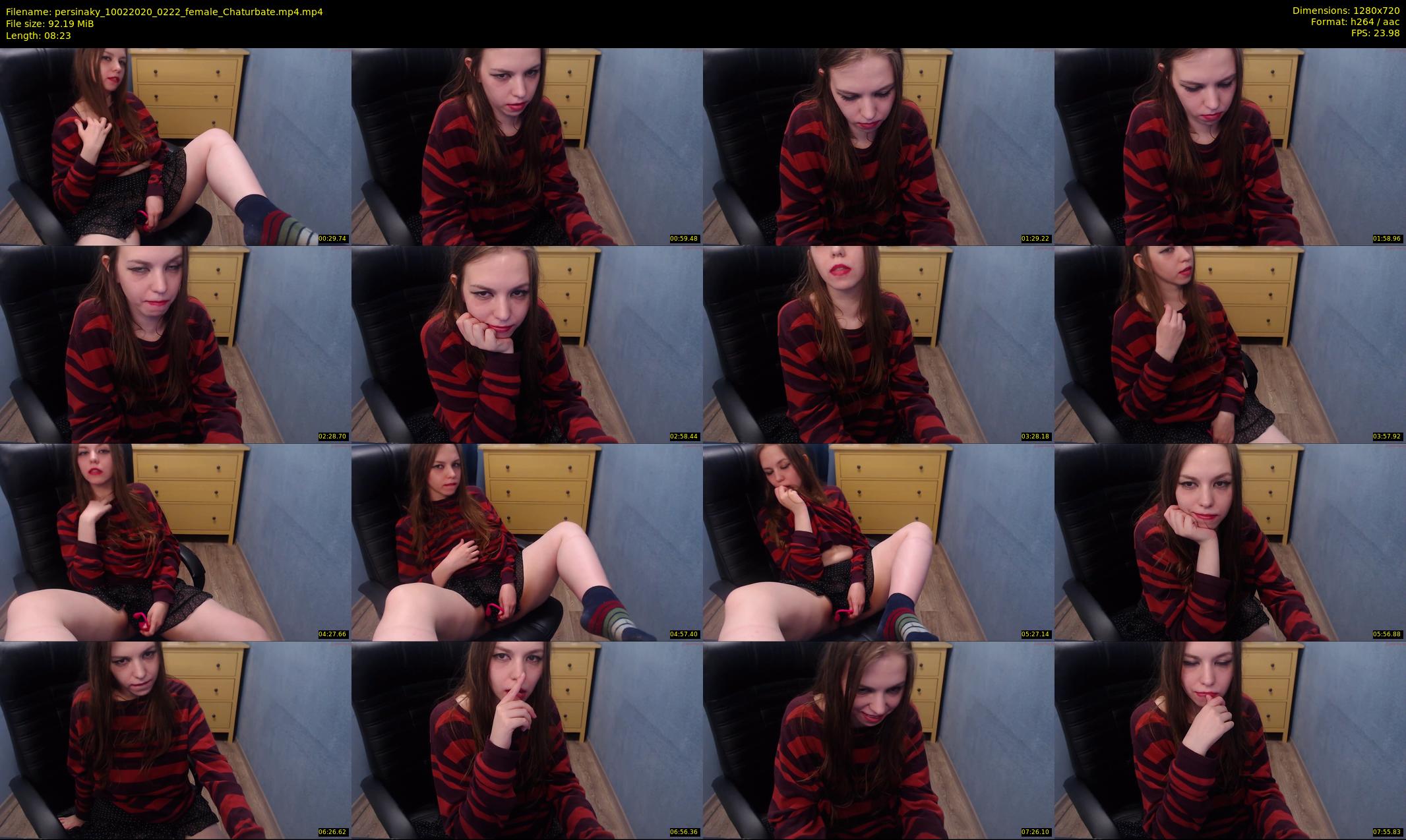 persinaky — 9 minute Chaturbate female cam show recording, 720p, Feb 10, 2020