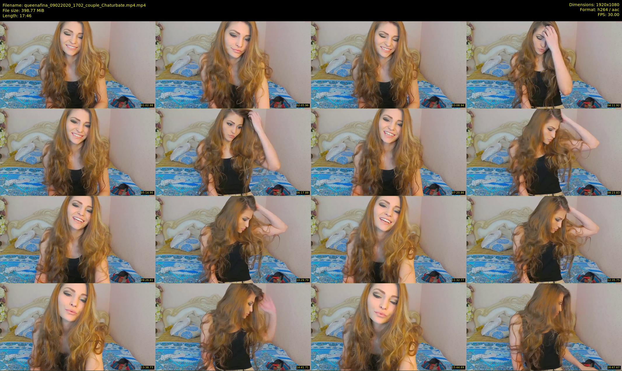 queenafina — 18 minute Chaturbate female cam show recording, 1080p, Feb 9, 2020