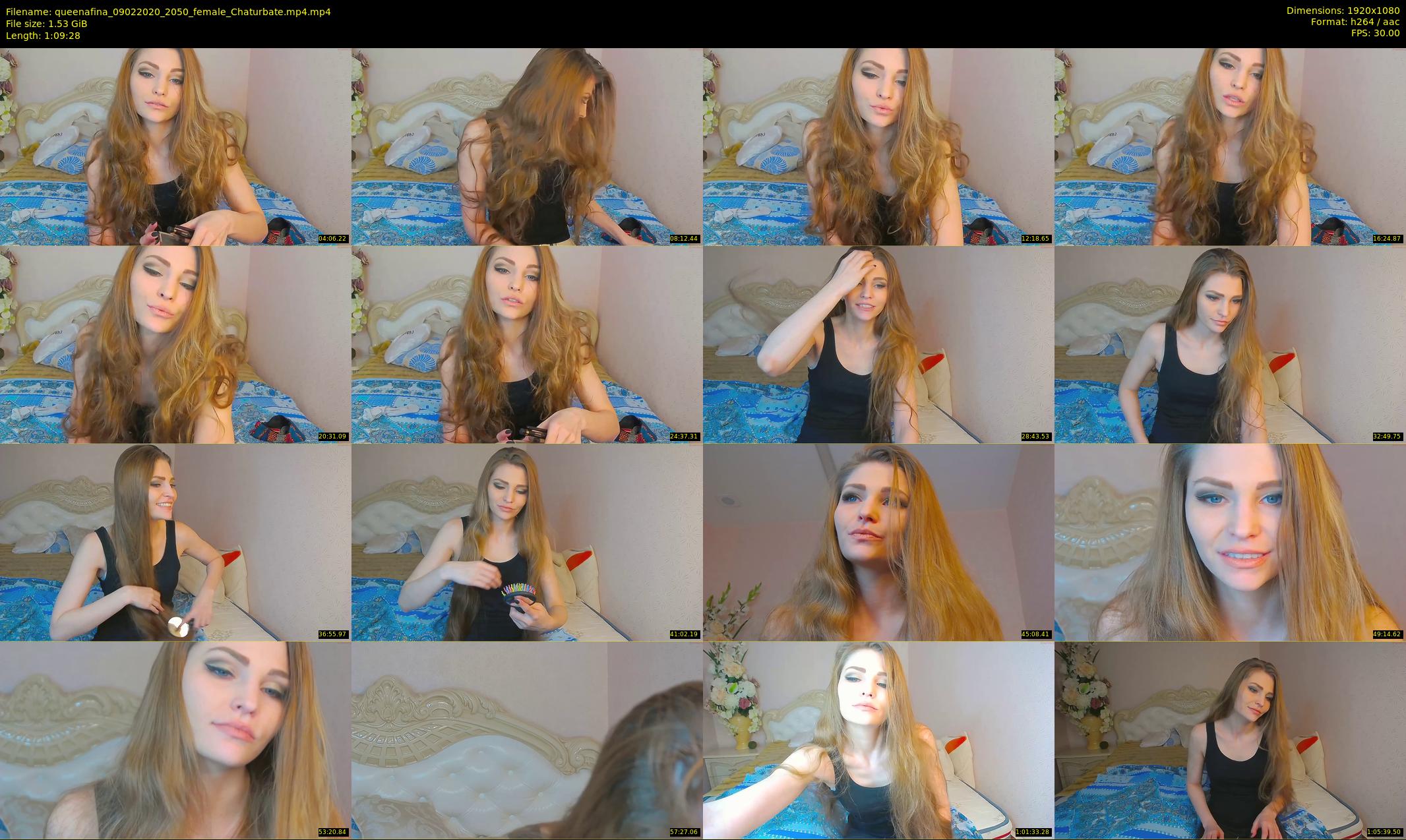 queenafina — 70 minute Chaturbate female cam show recording, 1080p, Feb 9, 2020