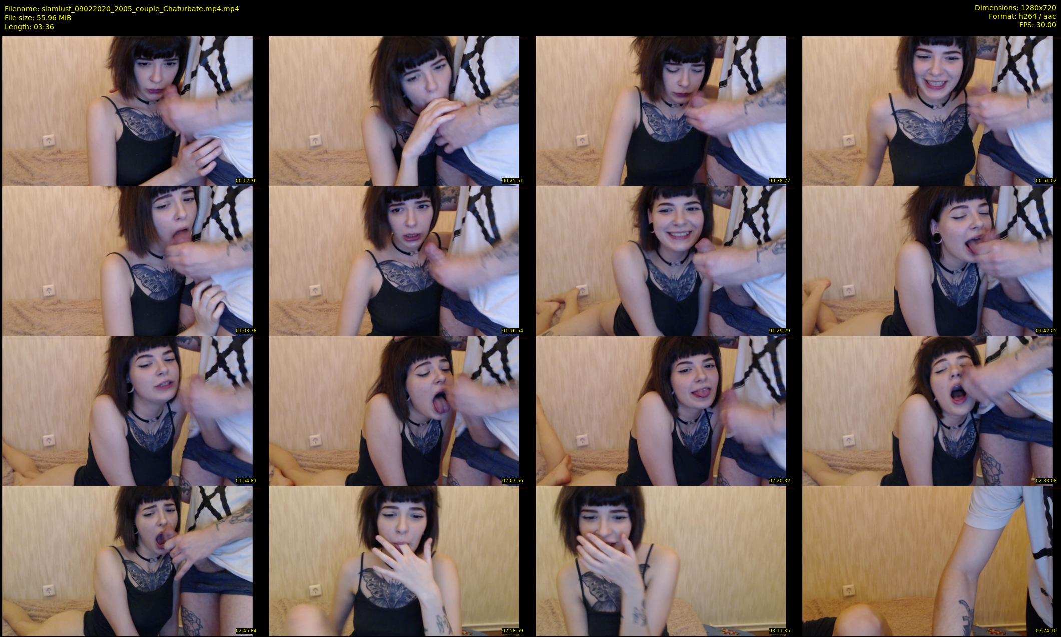 slamlust — 4 minute Chaturbate couple cam show recording, 720p, Feb 9, 2020