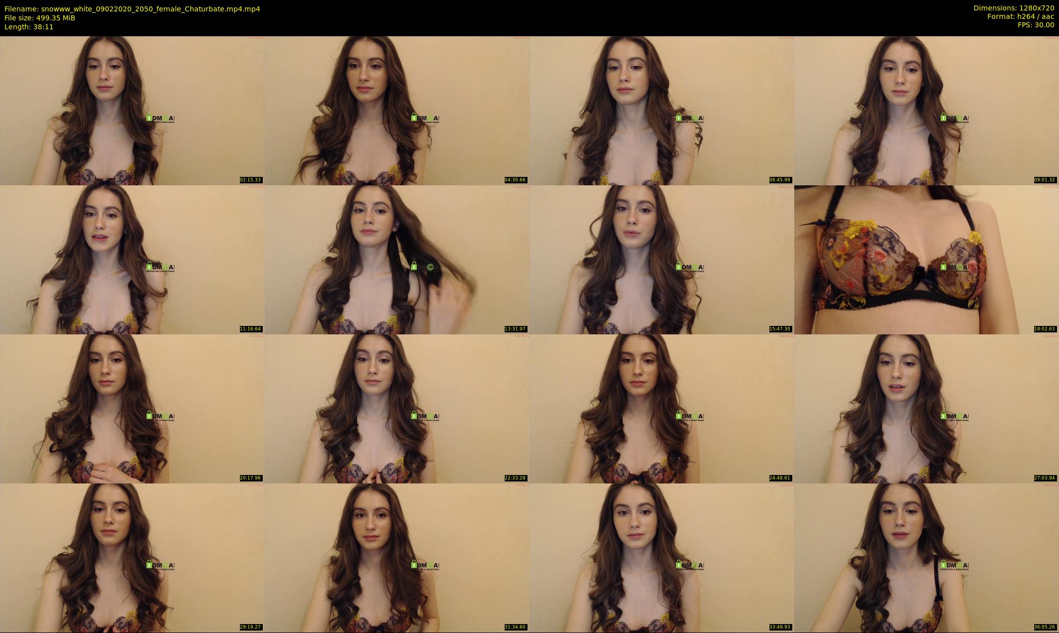 snowww_white — 39 minute Chaturbate female cam show recording, 720p, Feb 9, 2020