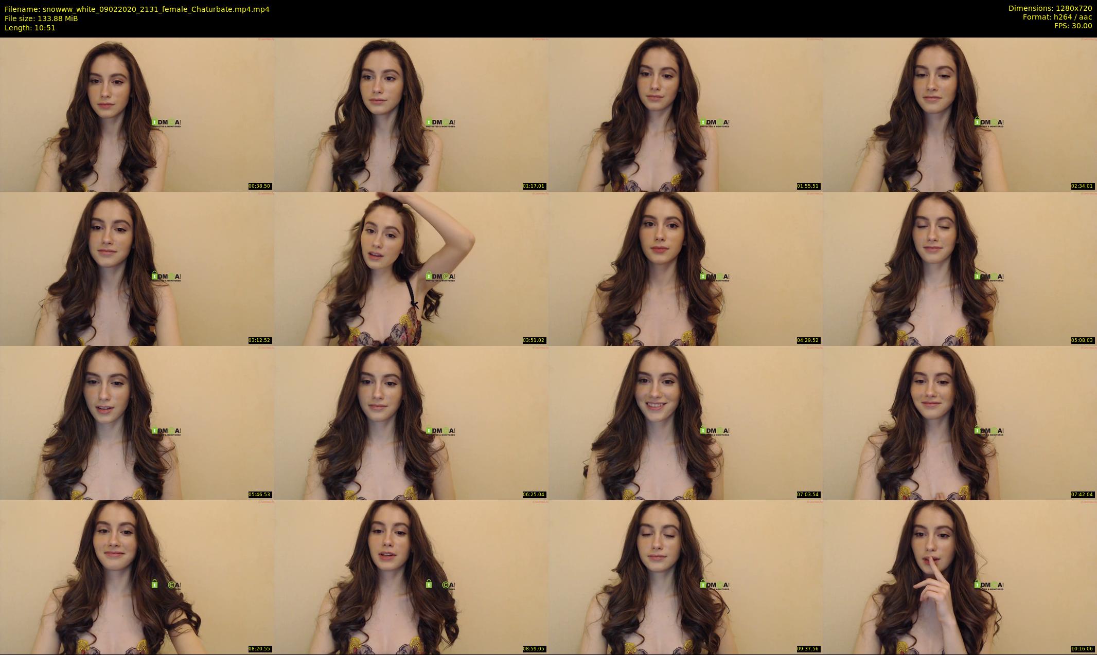 snowww_white — 11 minute Chaturbate female cam show recording, 720p, Feb 9, 2020