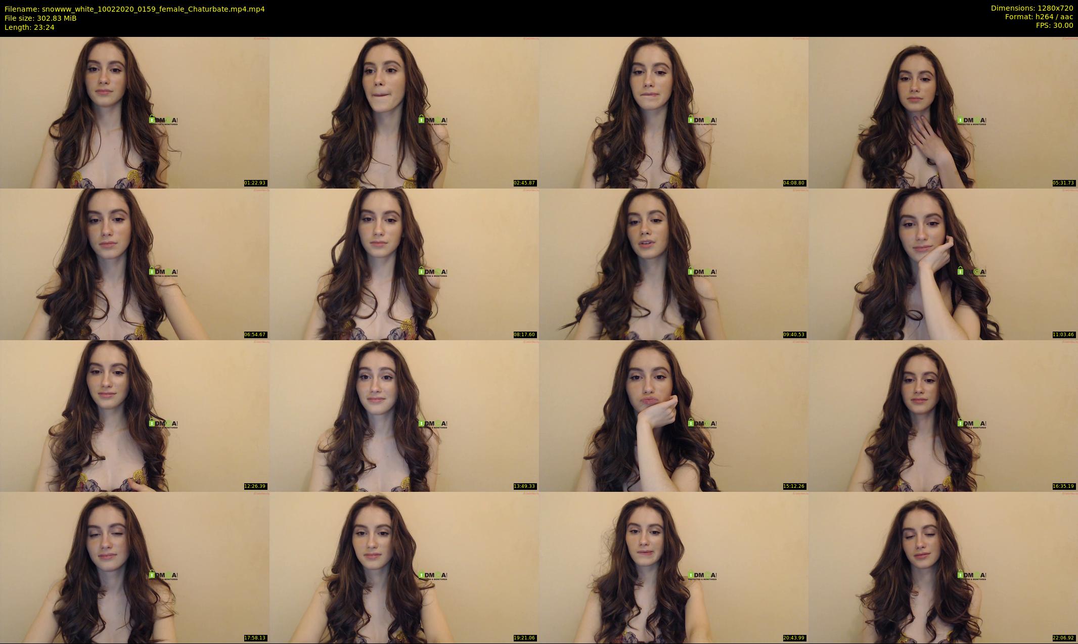 snowww_white — 24 minute Chaturbate female cam show recording, 720p, Feb 10, 2020