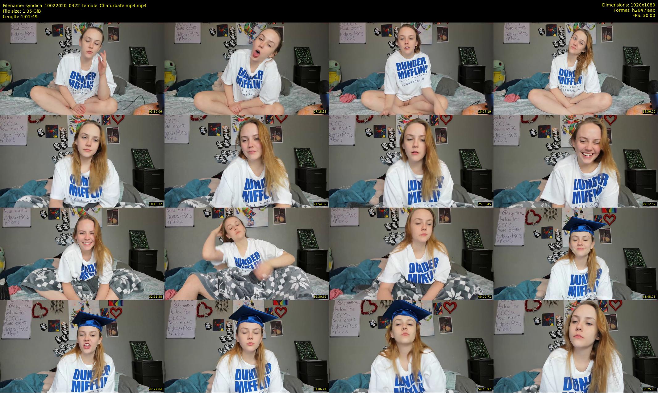 syndica — 62 minute Chaturbate female cam show recording, 1080p, Feb 10, 2020