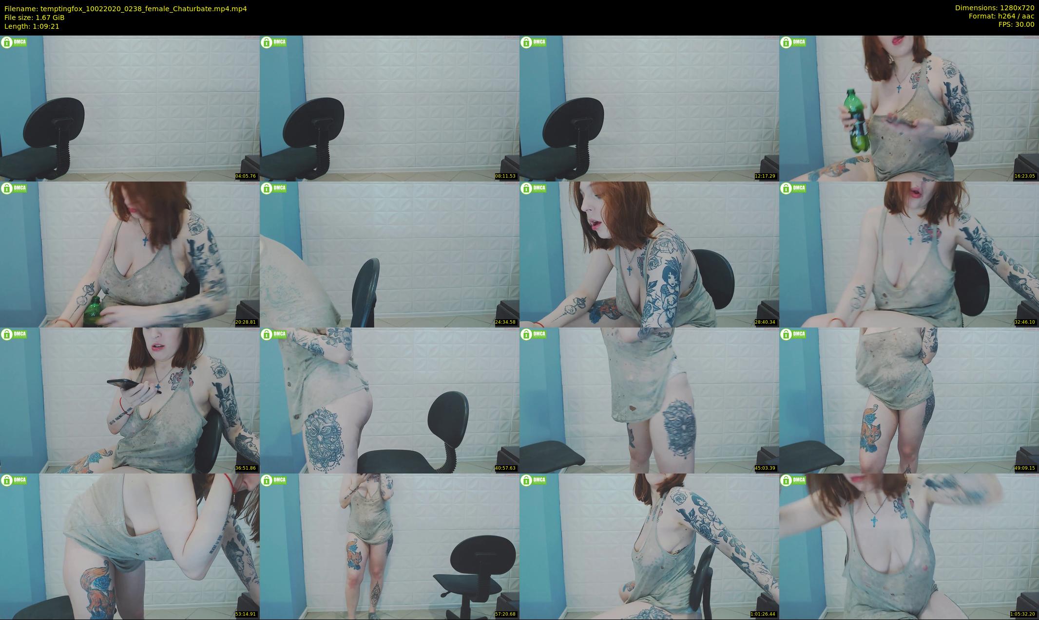 temptingfox — 70 minute Chaturbate female cam show recording, 720p, Feb 10, 2020