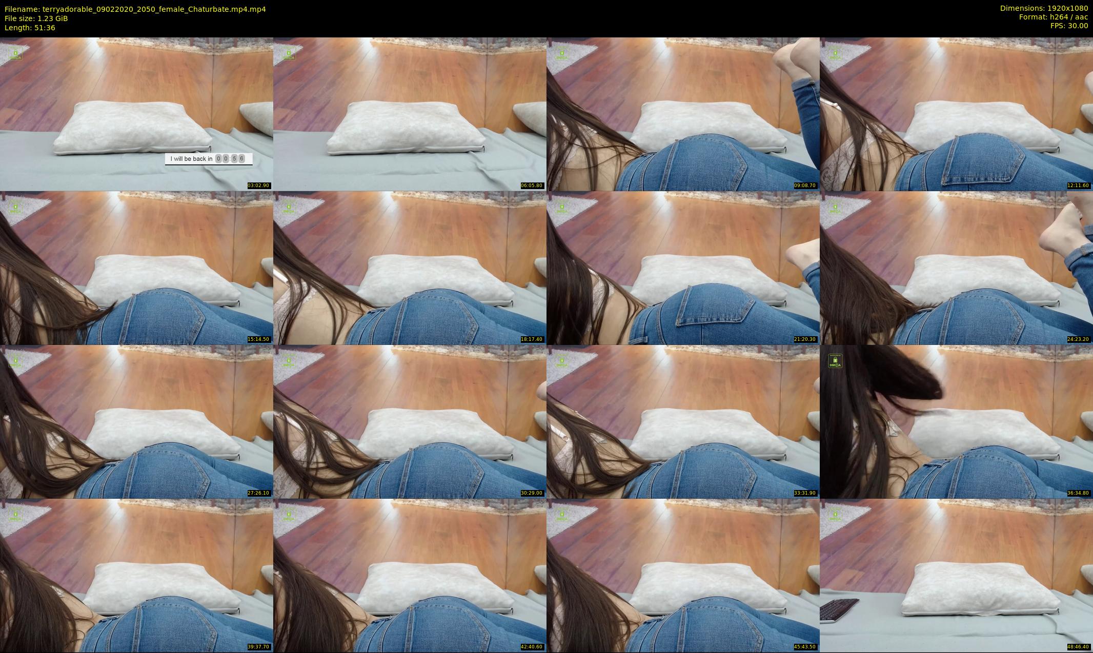 terryadorable — 52 minute Chaturbate female cam show recording, 1080p, Feb 9, 2020