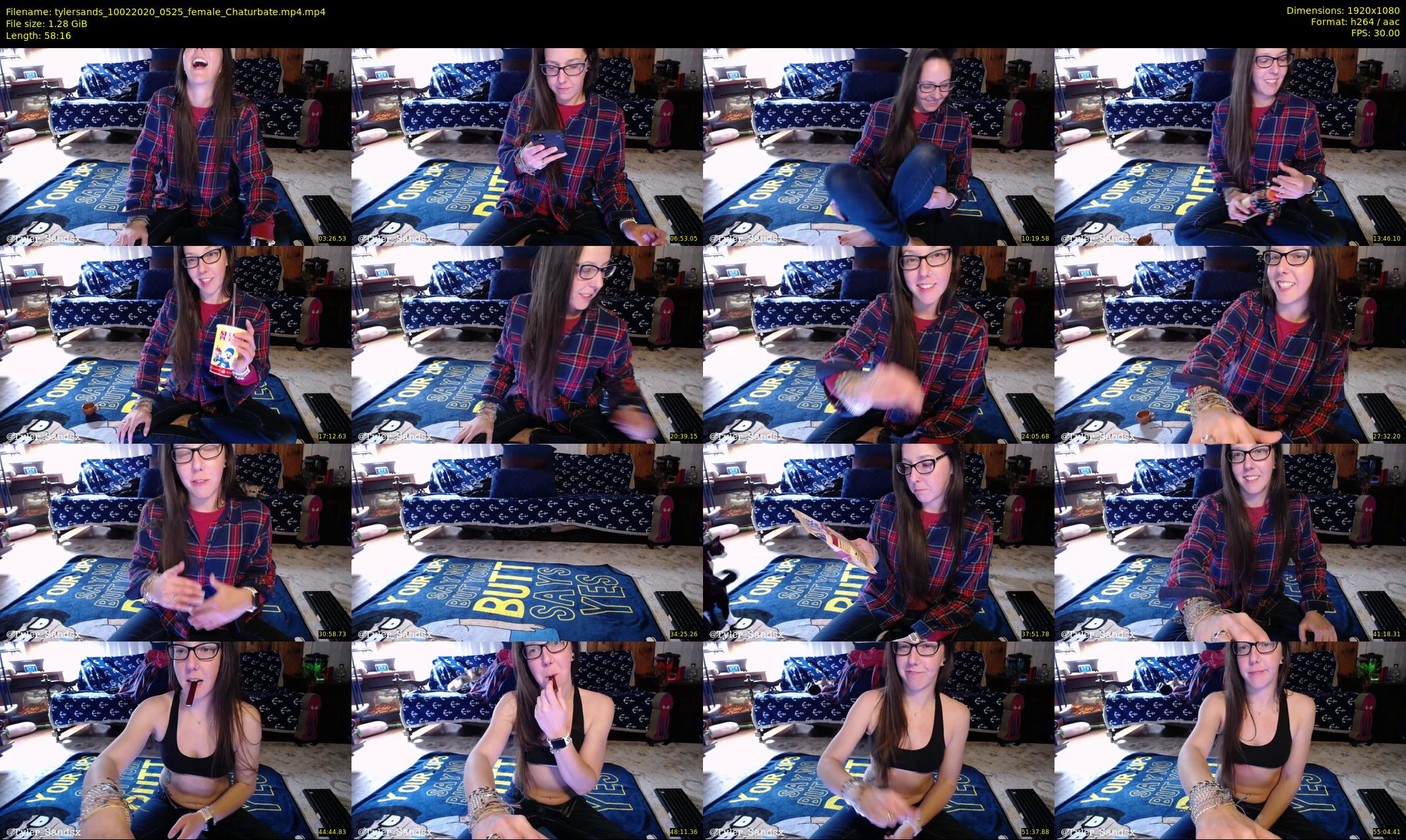 tylersands — 59 minute Chaturbate female cam show recording, 1080p, Feb 10, 2020