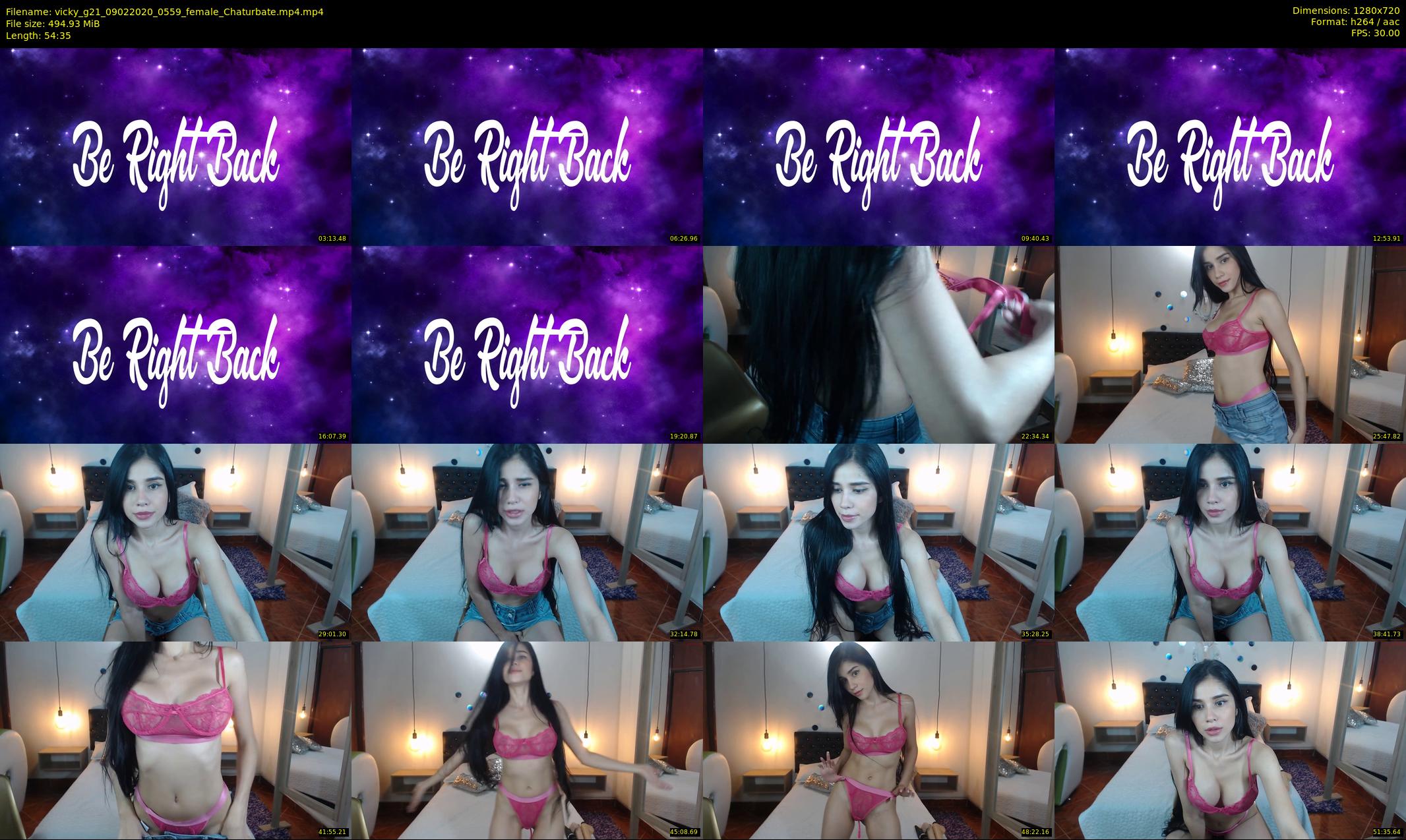 vicky_g21 — 55 minute Chaturbate female cam show recording, 720p, Feb 9, 2020