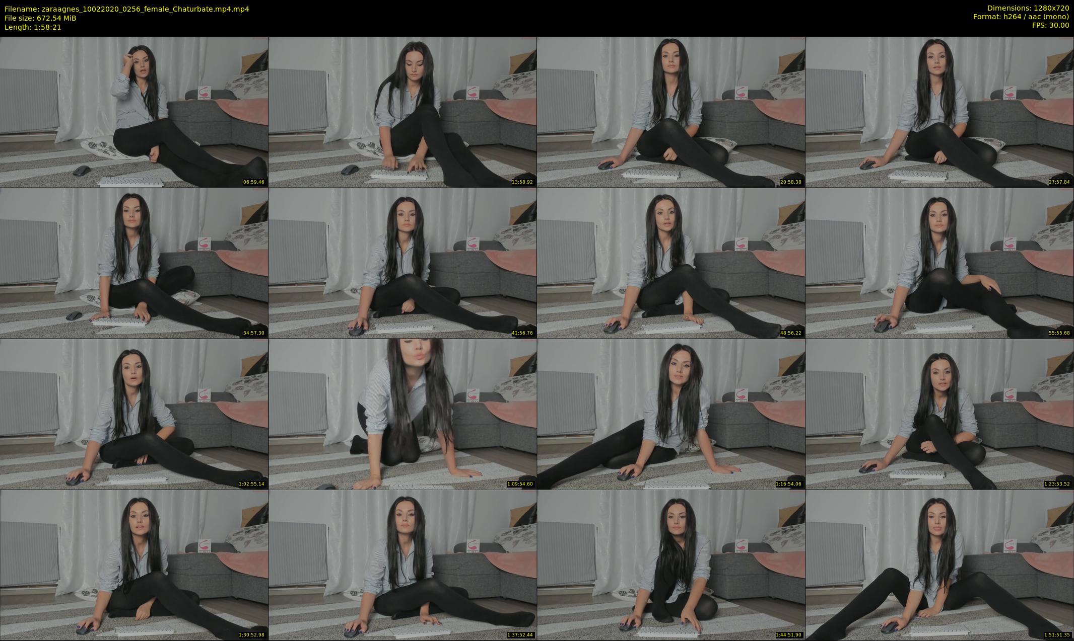 zaraagnes — 119 minute Chaturbate female cam show recording, 720p, Feb 10, 2020
