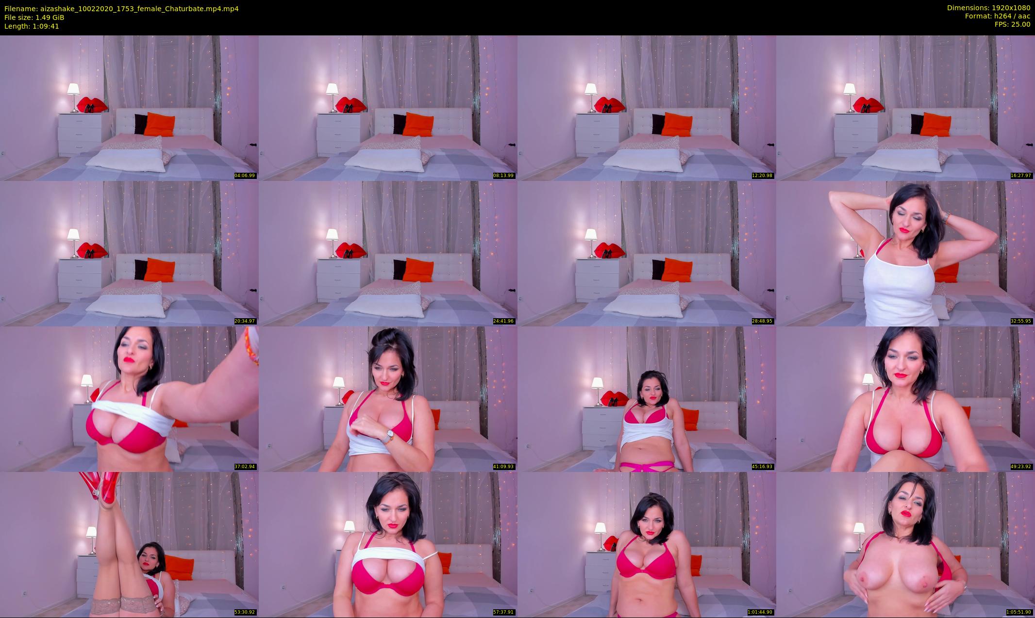 aizashake — 70 minute Chaturbate female cam show recording, 1080p, Feb 10, 2020