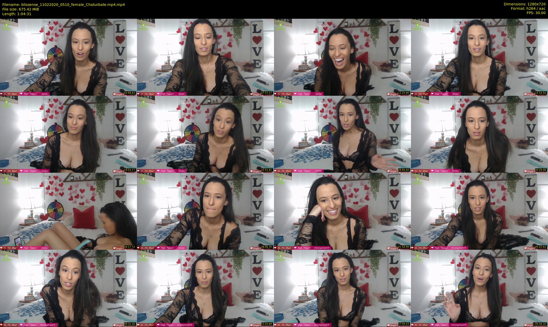 blissense — 65 minute Chaturbate female cam show recording, 720p, Feb 11, 2020