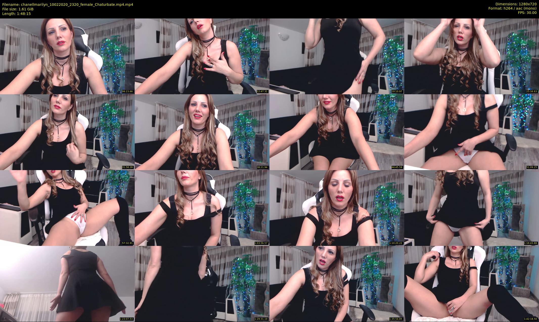 chanellmarilyn — 109 minute Chaturbate female cam show recording, 720p, Feb 10, 2020