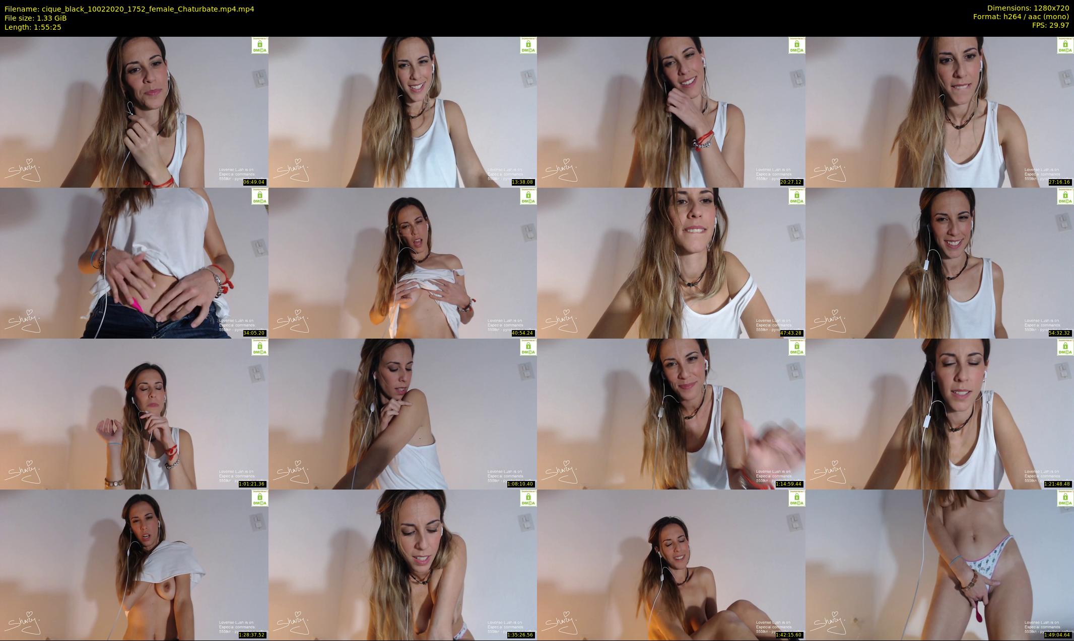 cique_black — 116 minute Chaturbate female cam show recording, 720p, Feb 10, 2020