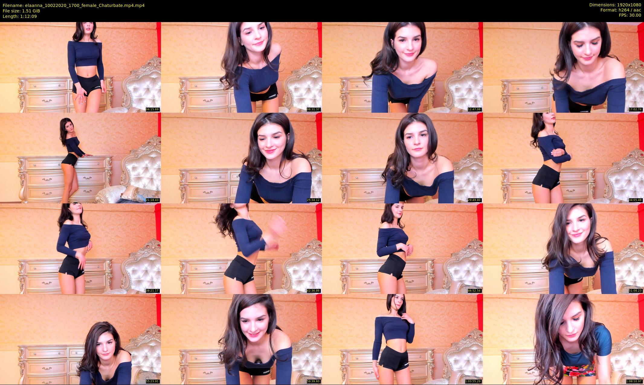 elaanna — 73 minute Chaturbate female cam show recording, 1080p, Feb 10, 2020