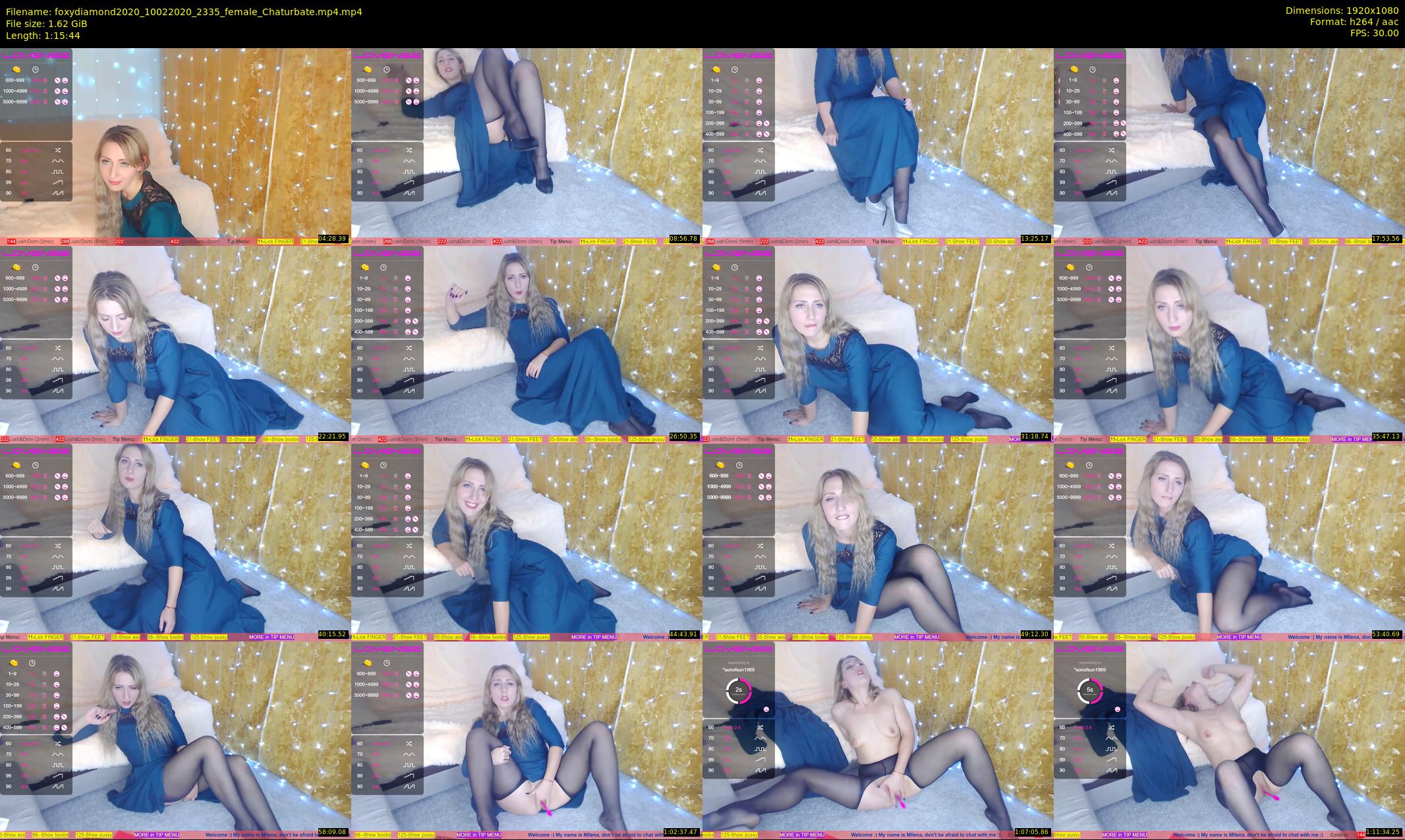 foxydiamond2020 — 76 minute Chaturbate female cam show recording, 1080p, Feb 10, 2020