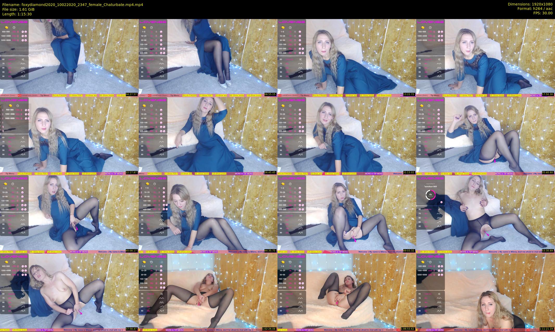 foxydiamond2020 — 76 minute Chaturbate female cam show recording, 1080p, Feb 10, 2020