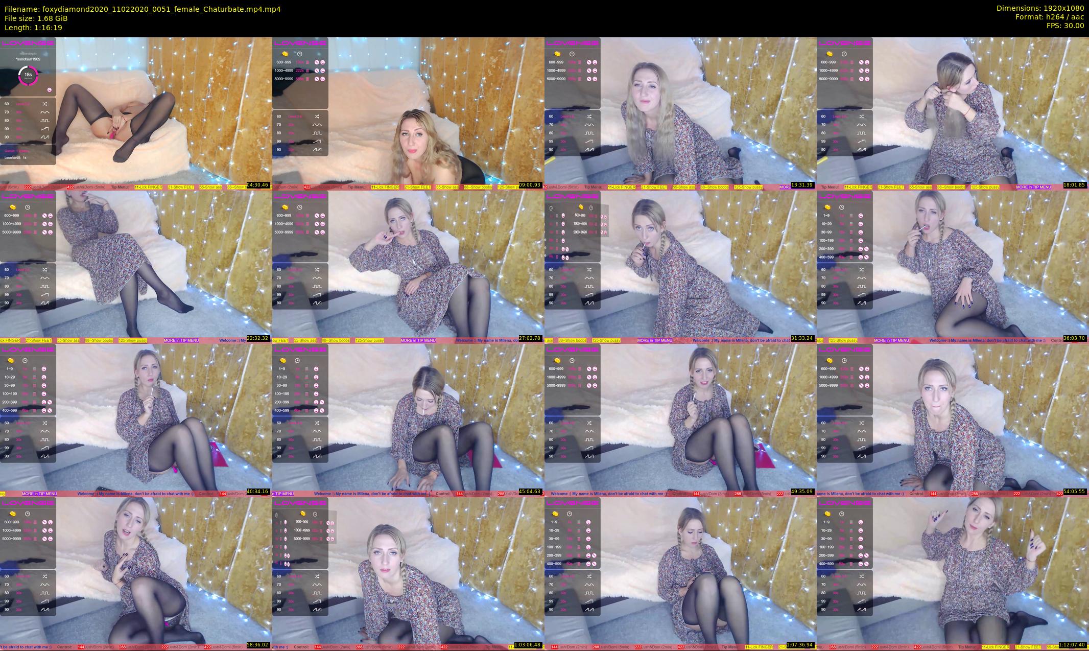 foxydiamond2020 — 77 minute Chaturbate female cam show recording, 1080p, Feb 11, 2020