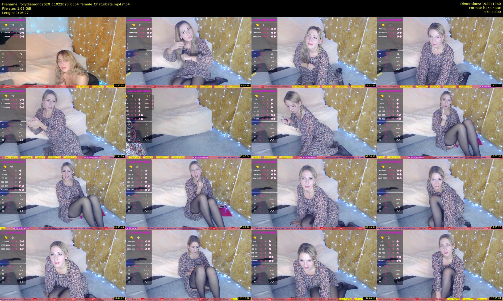 foxydiamond2020 — 77 minute Chaturbate female cam show recording, 1080p, Feb 11, 2020