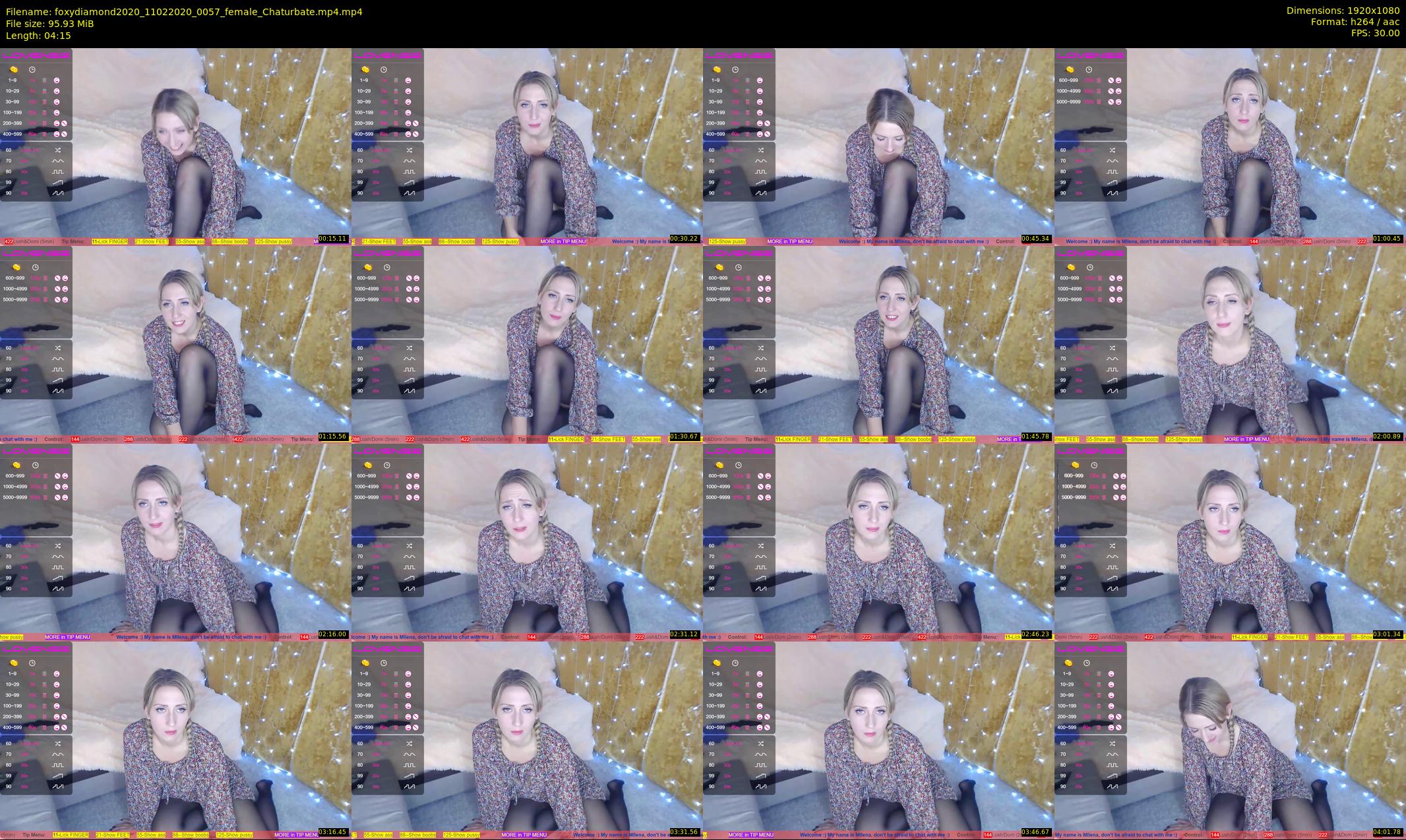 foxydiamond2020 — 5 minute Chaturbate female cam show recording, 1080p, Feb 11, 2020