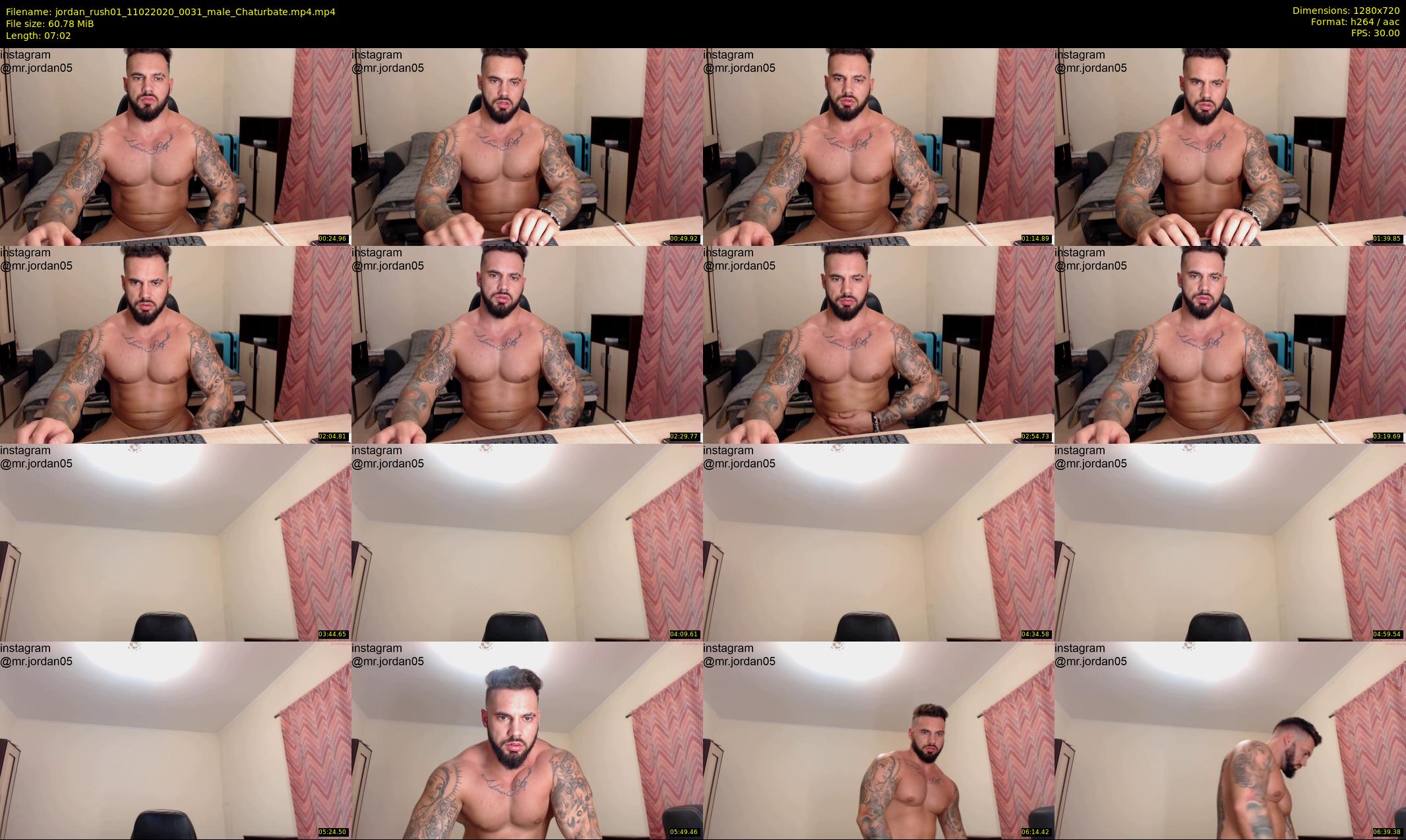 jordan_rush01 — 8 minute Chaturbate male cam show recording, 720p, Feb 11, 2020