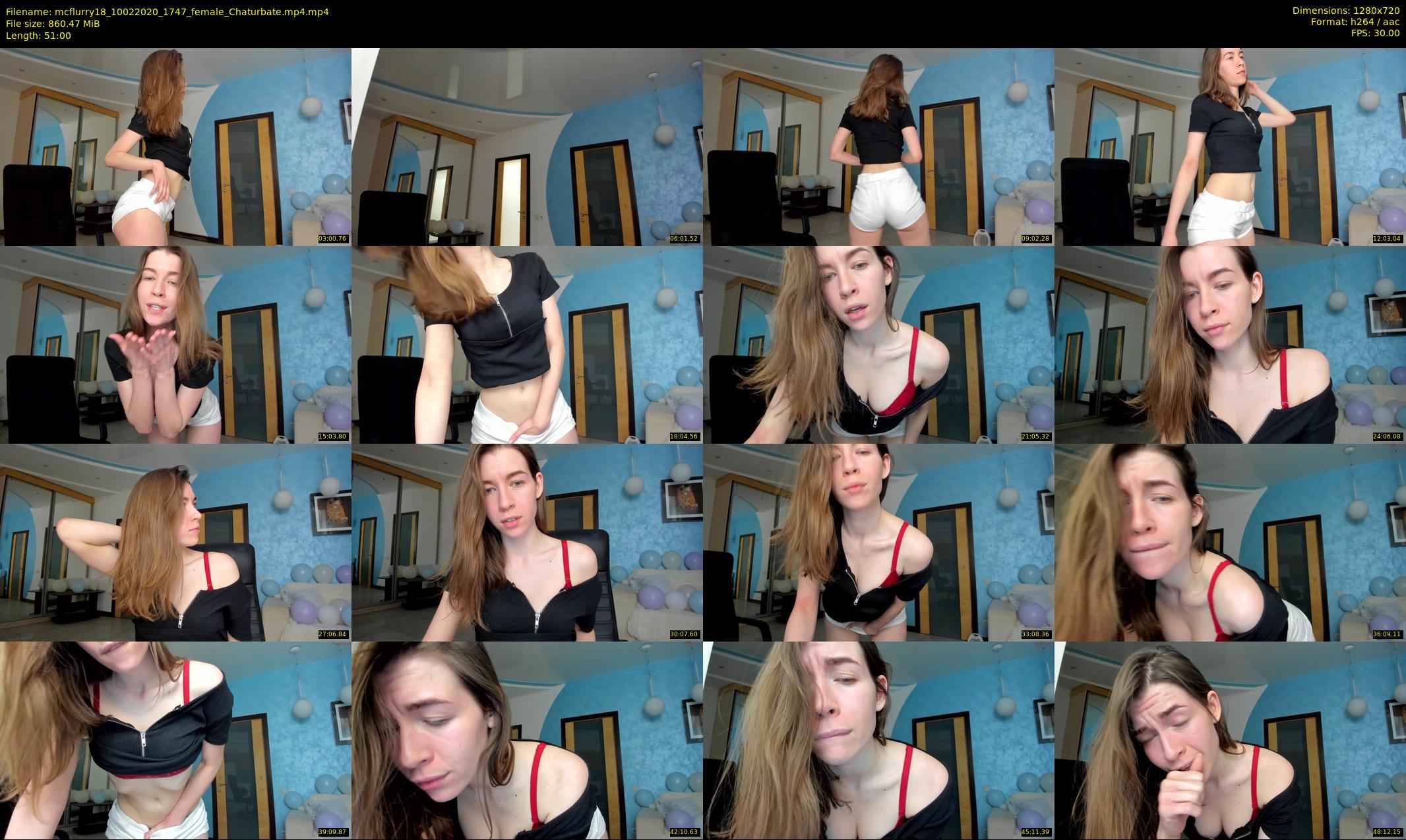 mcflurry18 — 51 minute Chaturbate female cam show recording, 720p, Feb 10, 2020