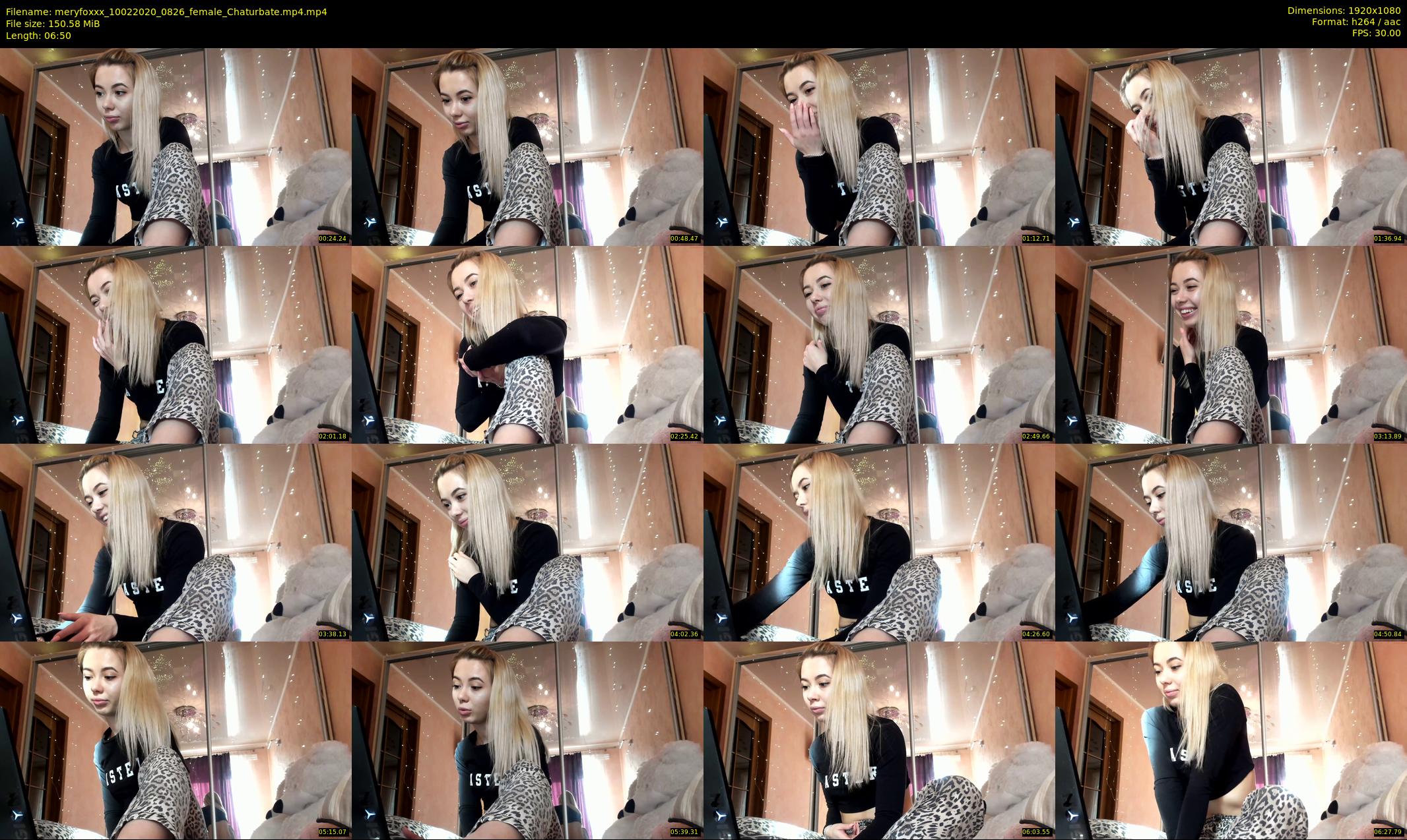 meryfoxxx — 7 minute Chaturbate female cam show recording, 1080p, Feb 10, 2020