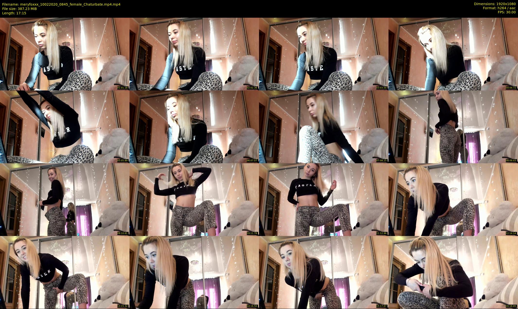 meryfoxxx — 18 minute Chaturbate female cam show recording, 1080p, Feb 10, 2020