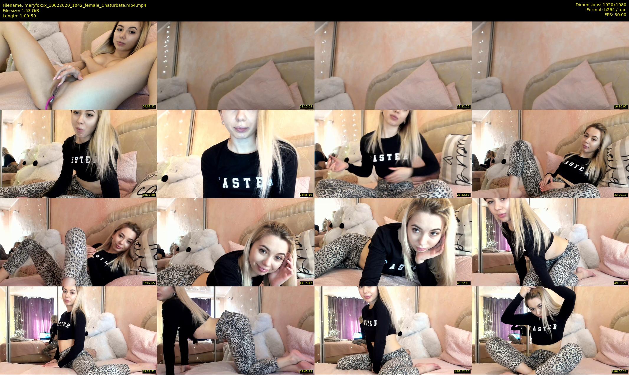meryfoxxx — 70 minute Chaturbate female cam show recording, 1080p, Feb 10, 2020
