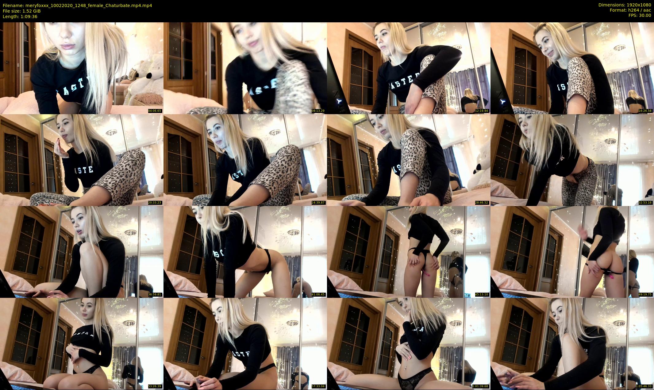 meryfoxxx — 70 minute Chaturbate female cam show recording, 1080p, Feb 10, 2020