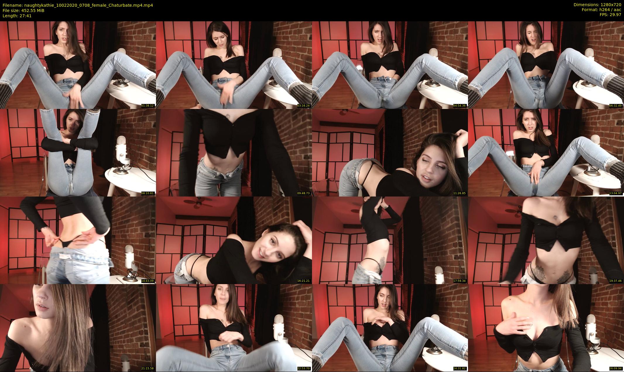 naughtykathie — 28 minute Chaturbate female cam show recording, 720p, Feb 10, 2020