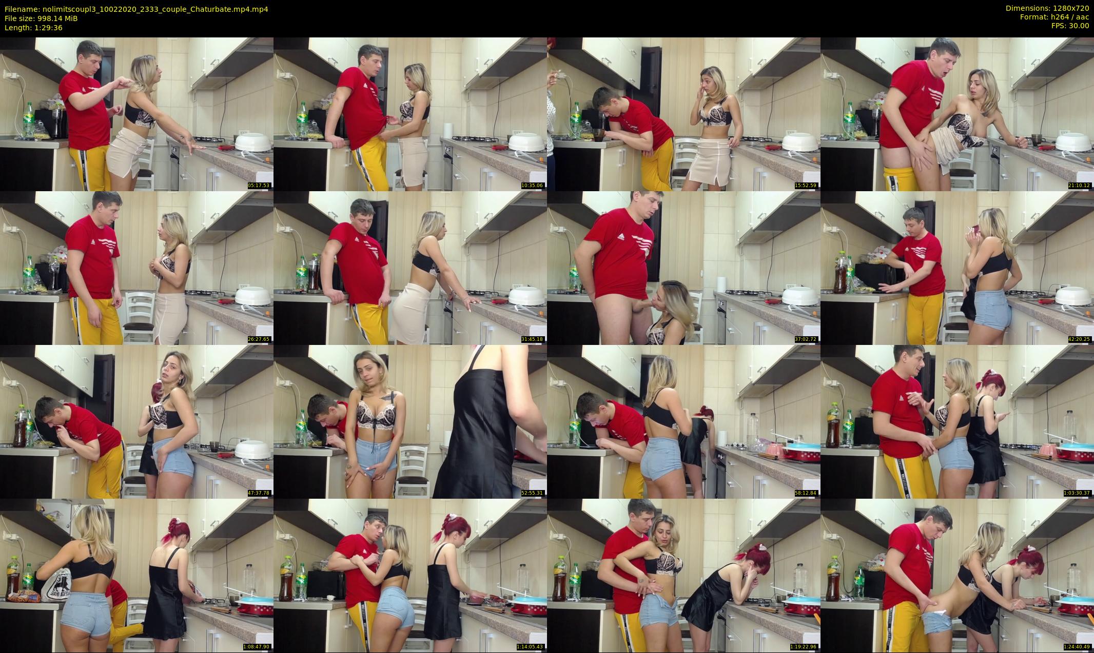nolimitscoupl3 — 90 minute Chaturbate couple cam show recording, 720p, Feb 10, 2020