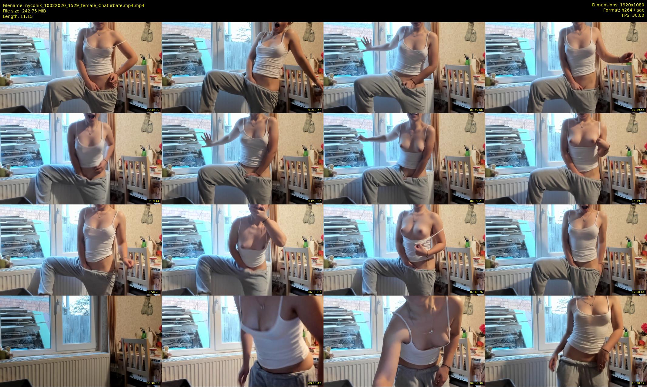 nyconik — 12 minute Chaturbate female cam show recording, 1080p, Feb 10, 2020