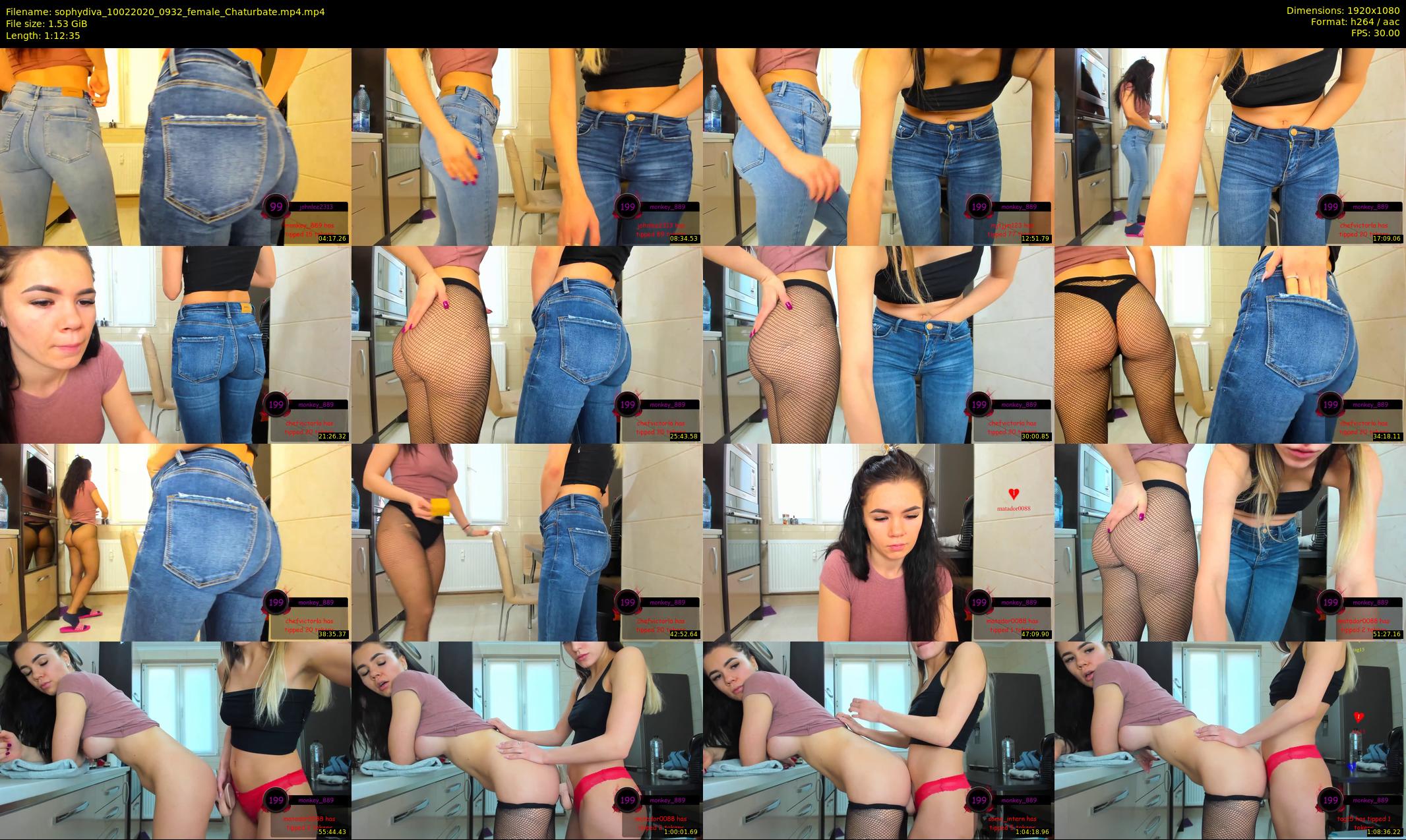 sophydiva — 73 minute Chaturbate female cam show recording, 1080p, Feb 10, 2020