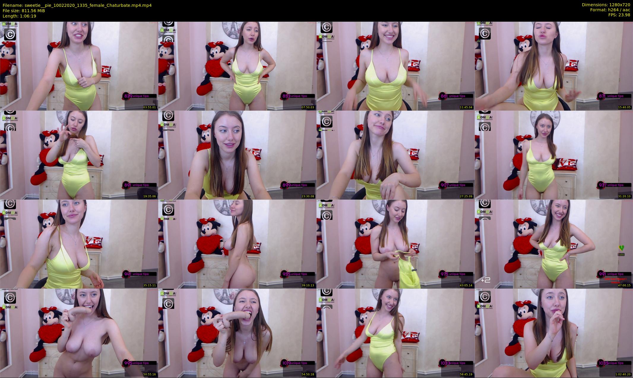 sweetie__pie — 67 minute Chaturbate female cam show recording, 720p, Feb 10, 2020