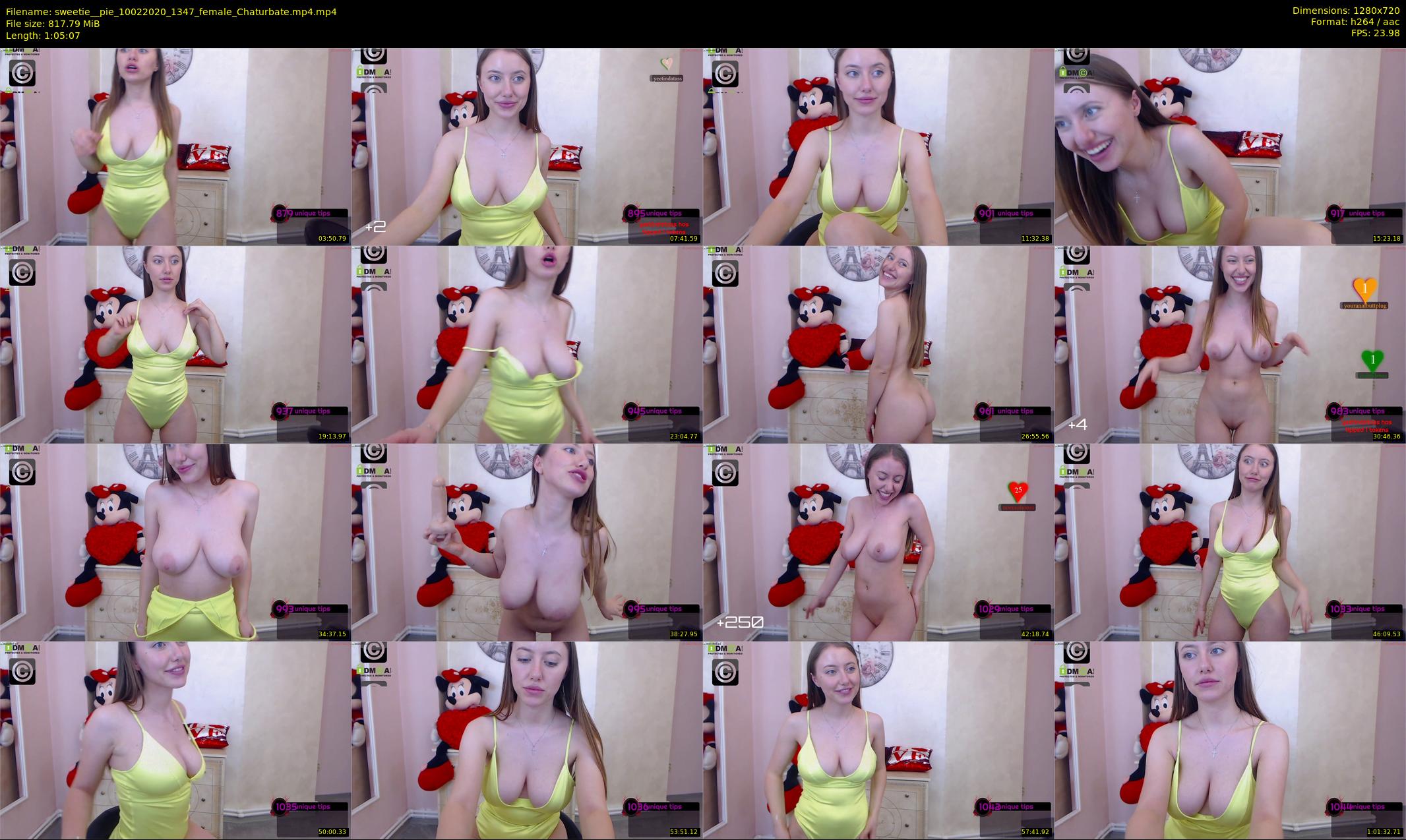 sweetie__pie — 66 minute Chaturbate female cam show recording, 720p, Feb 10, 2020