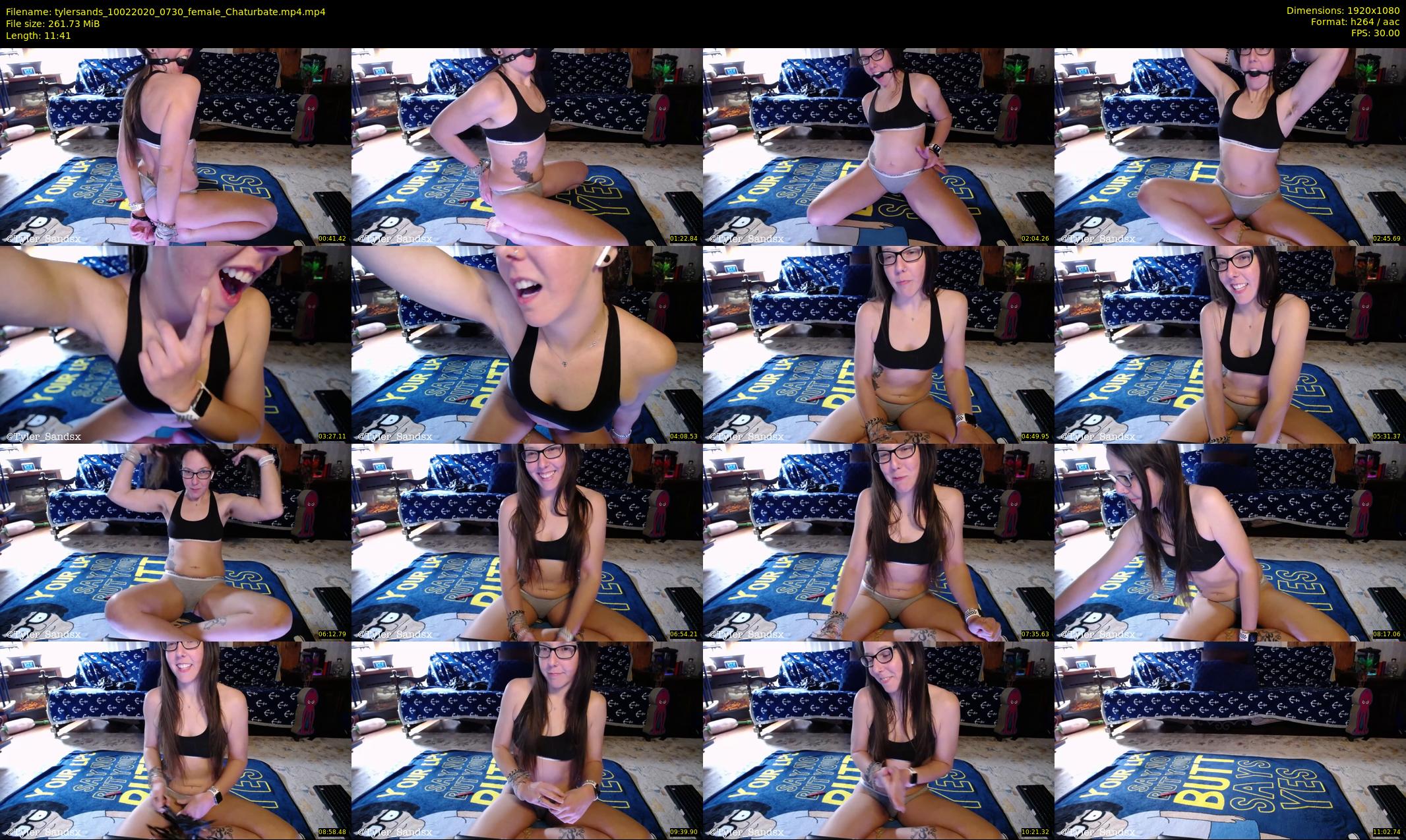 tylersands — 12 minute Chaturbate female cam show recording, 1080p, Feb 10, 2020