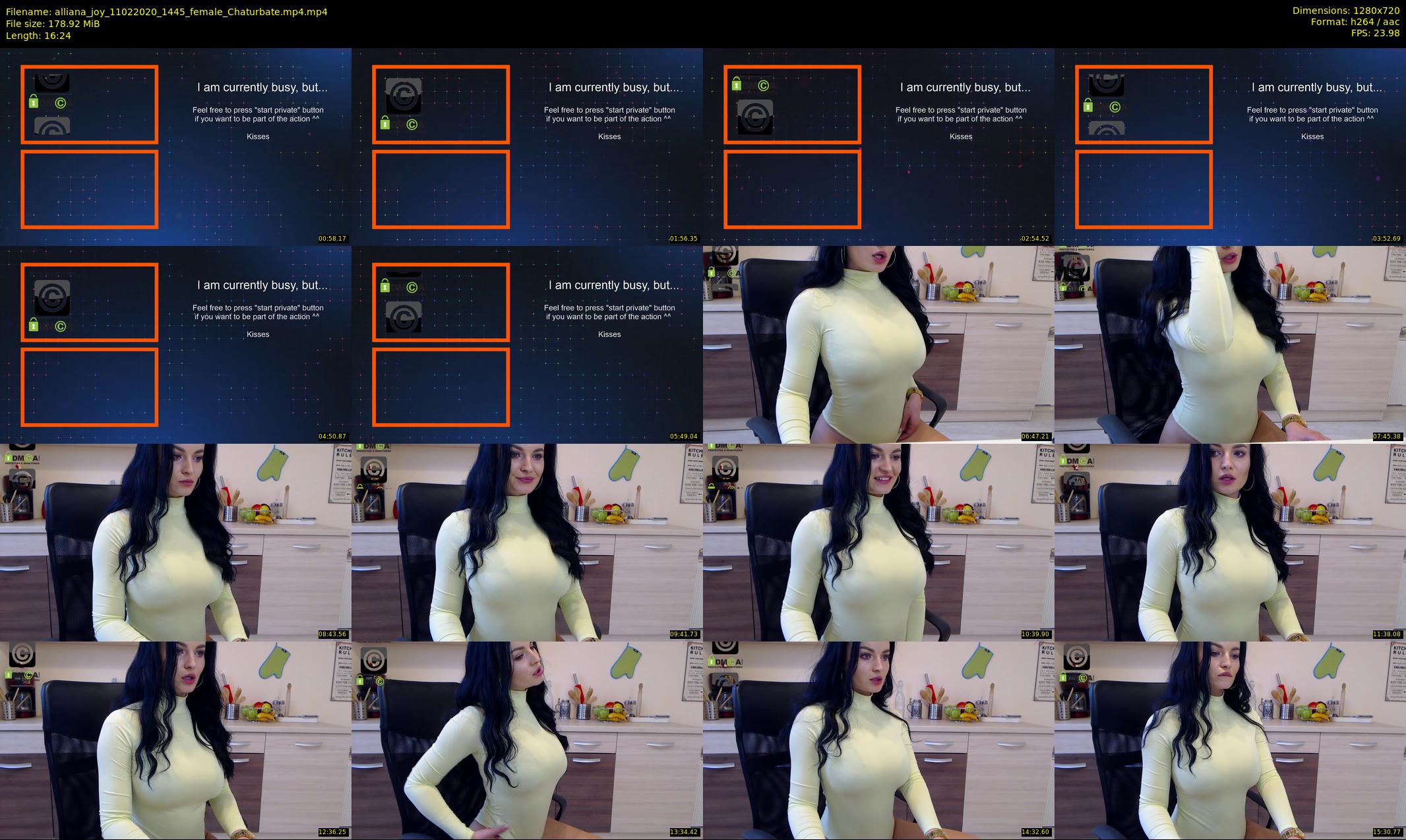 alliana_joy — 17 minute Chaturbate female cam show recording, 720p, Feb 11, 2020