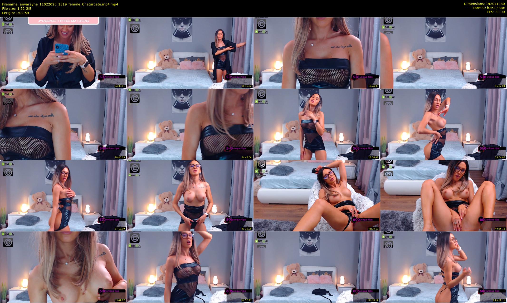 anyarayne — 70 minute Chaturbate female cam show recording, 1080p, Feb 11, 2020