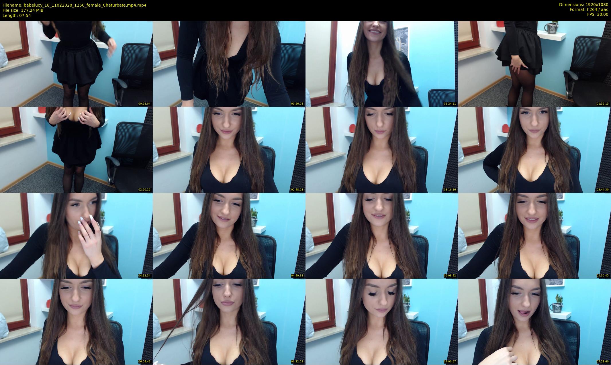 babelucy_18 — 8 minute Chaturbate female cam show recording, 1080p, Feb 11, 2020