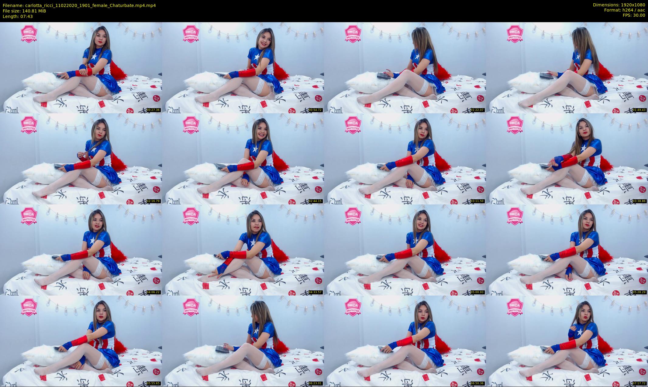 carlotta_ricci — 8 minute Chaturbate female cam show recording, 1080p, Feb 11, 2020